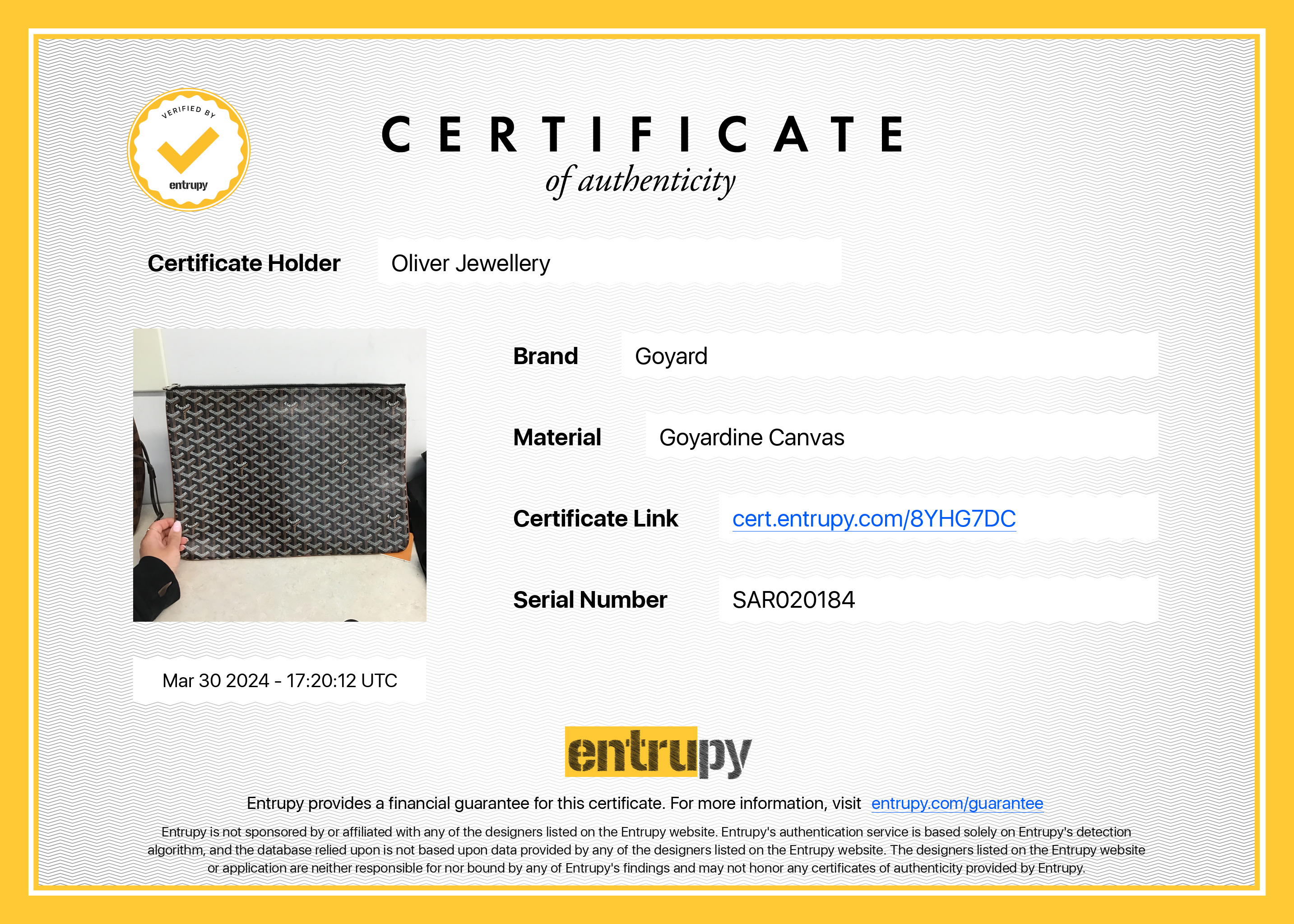 Goyard Black Monogram Canvas Senat Pochette GM