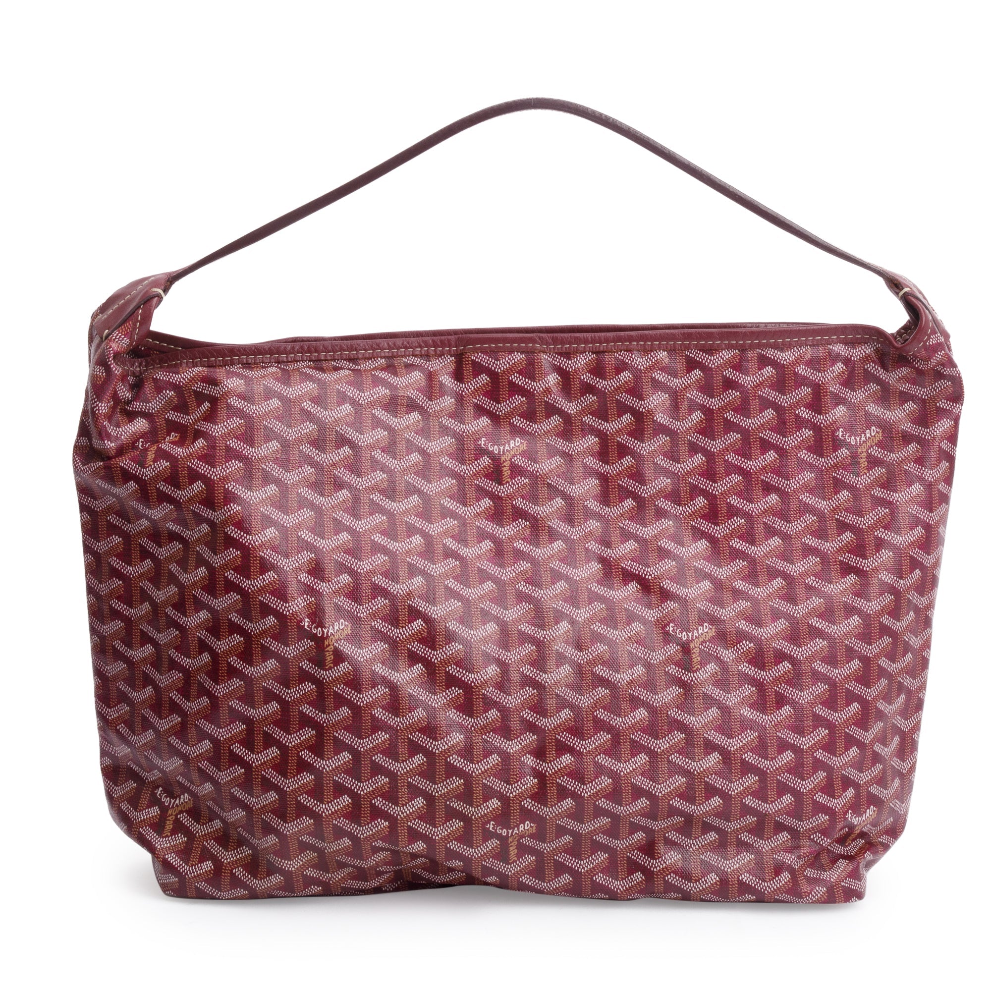 Goyard Burgundy Monogram Canvas Fidji Hobo