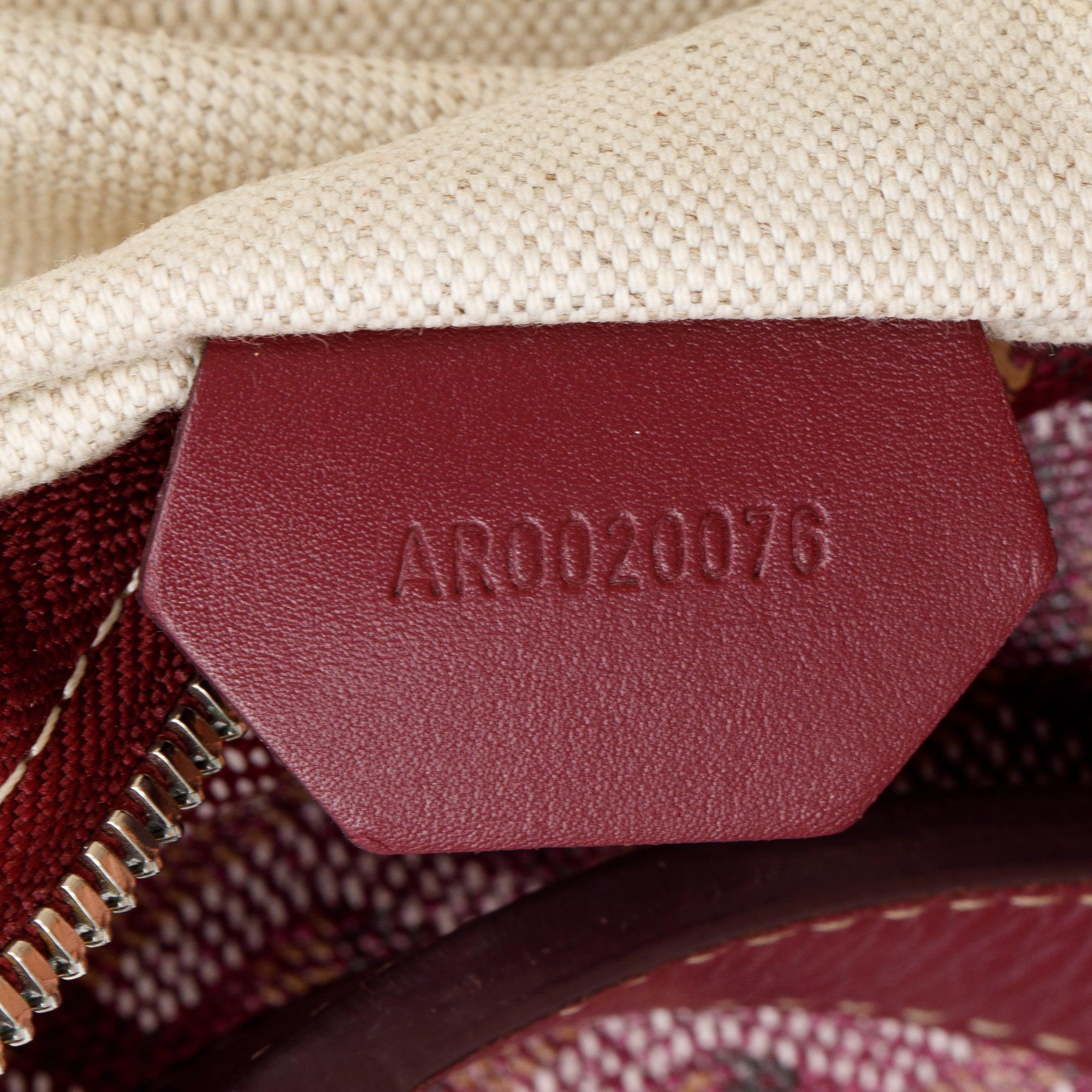 Goyard Burgundy Monogram Canvas Fidji Hobo
