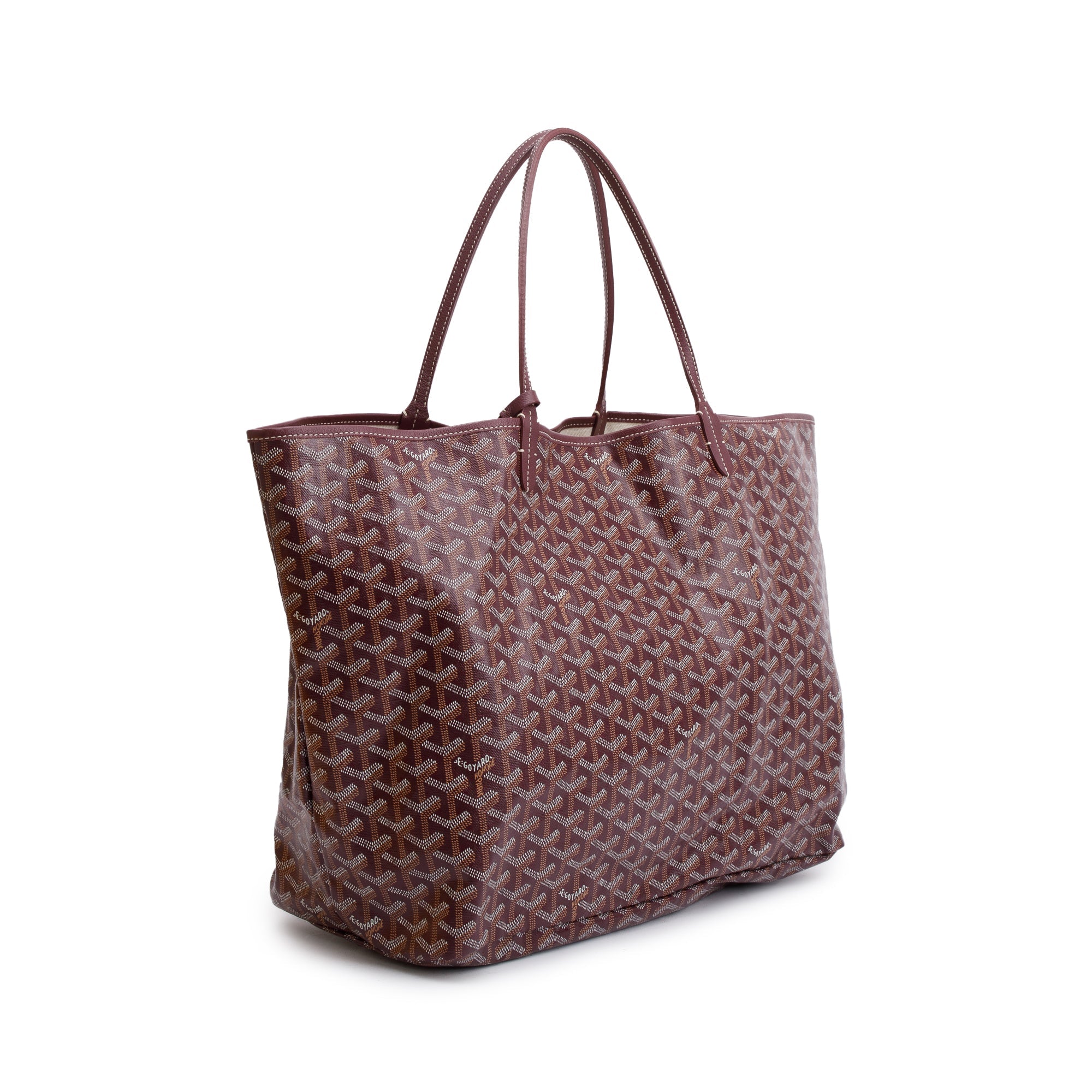 Goyard Burgundy Monogram Canvas Saint Louis Tote GM w/ Pouch