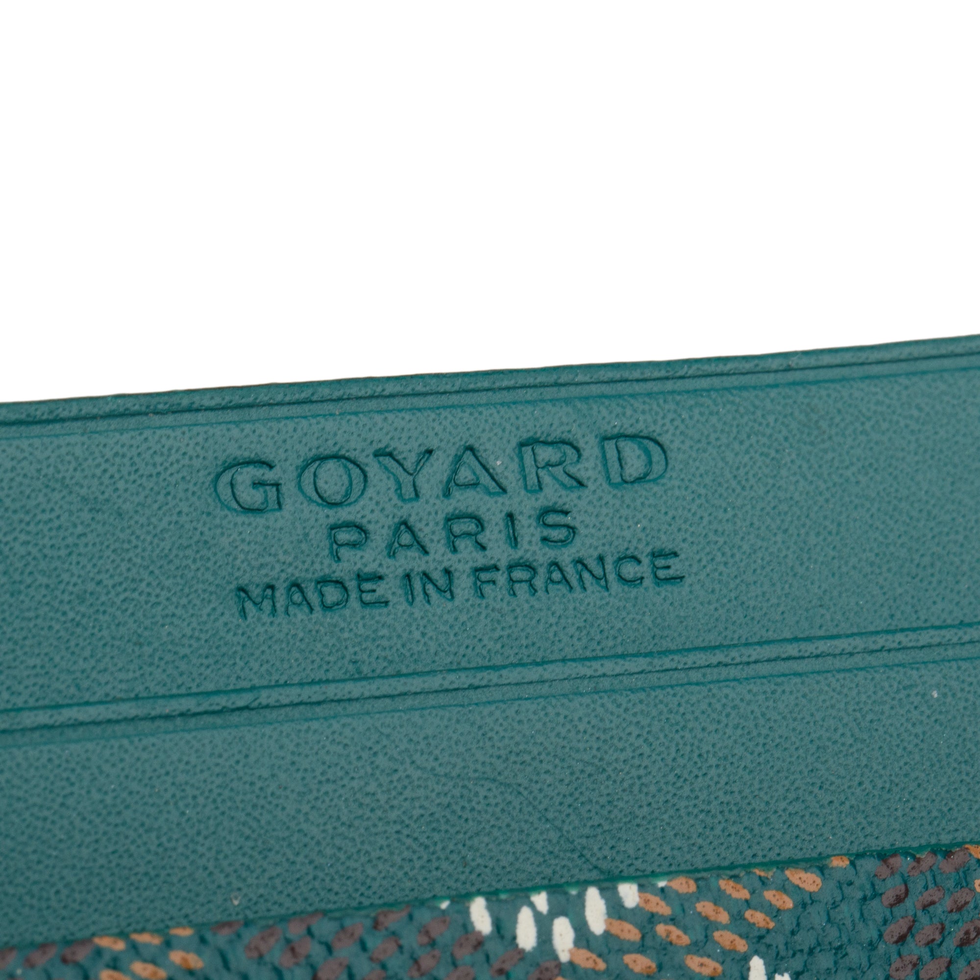 Goyard Green Leather & Coated Canvas Saint Sulpice Card Holder