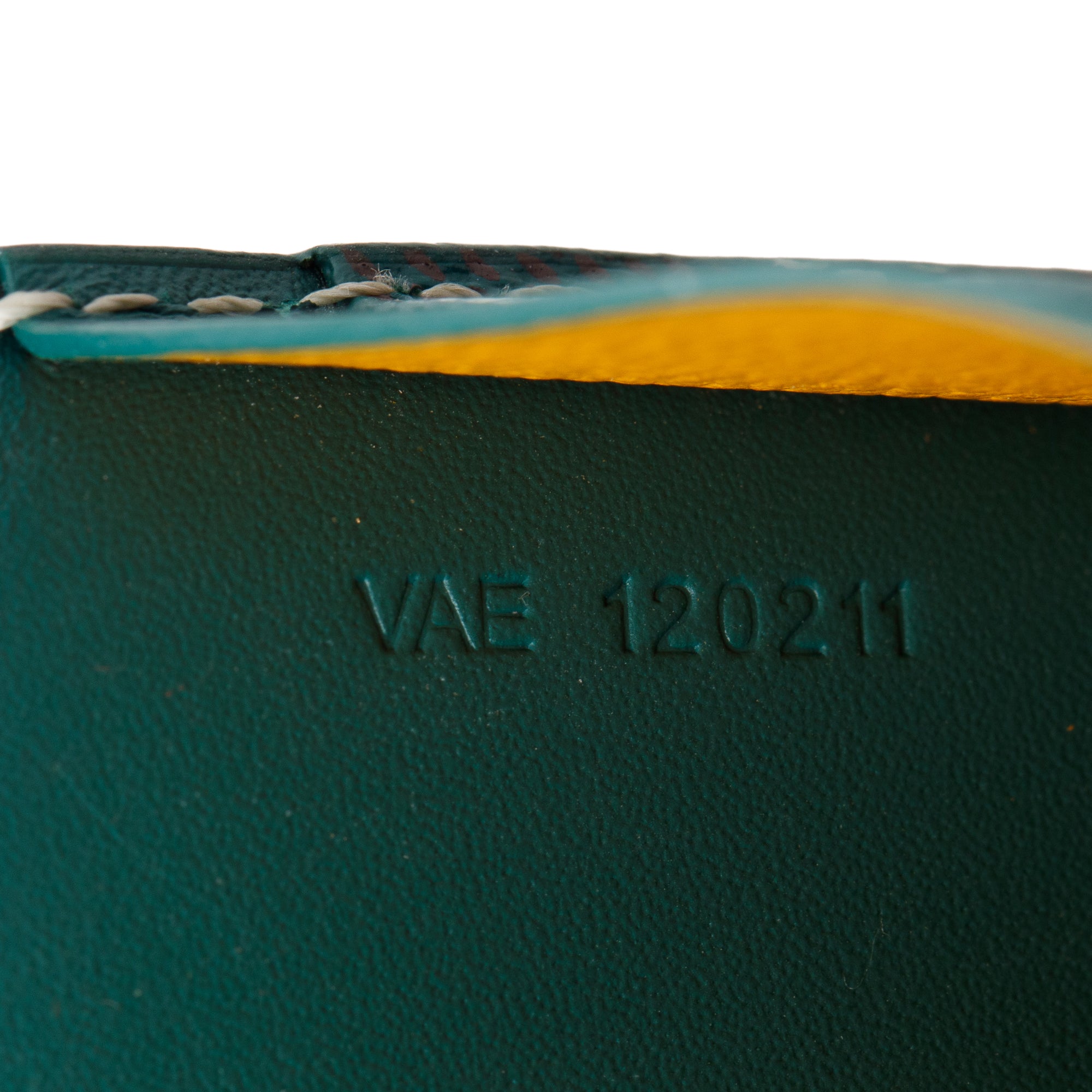 Goyard Green Leather & Coated Canvas Saint Sulpice Card Holder
