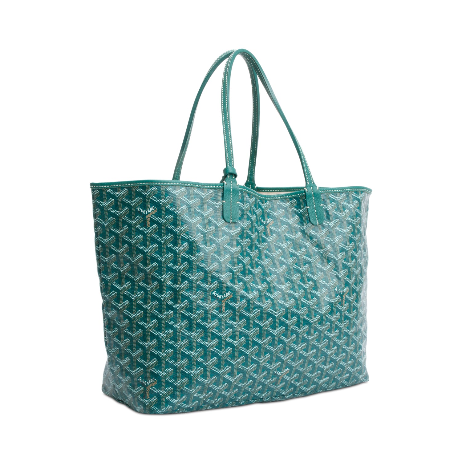 Goyard Green Monogram Canvas Saint Louis Tote PM w/ Pouch