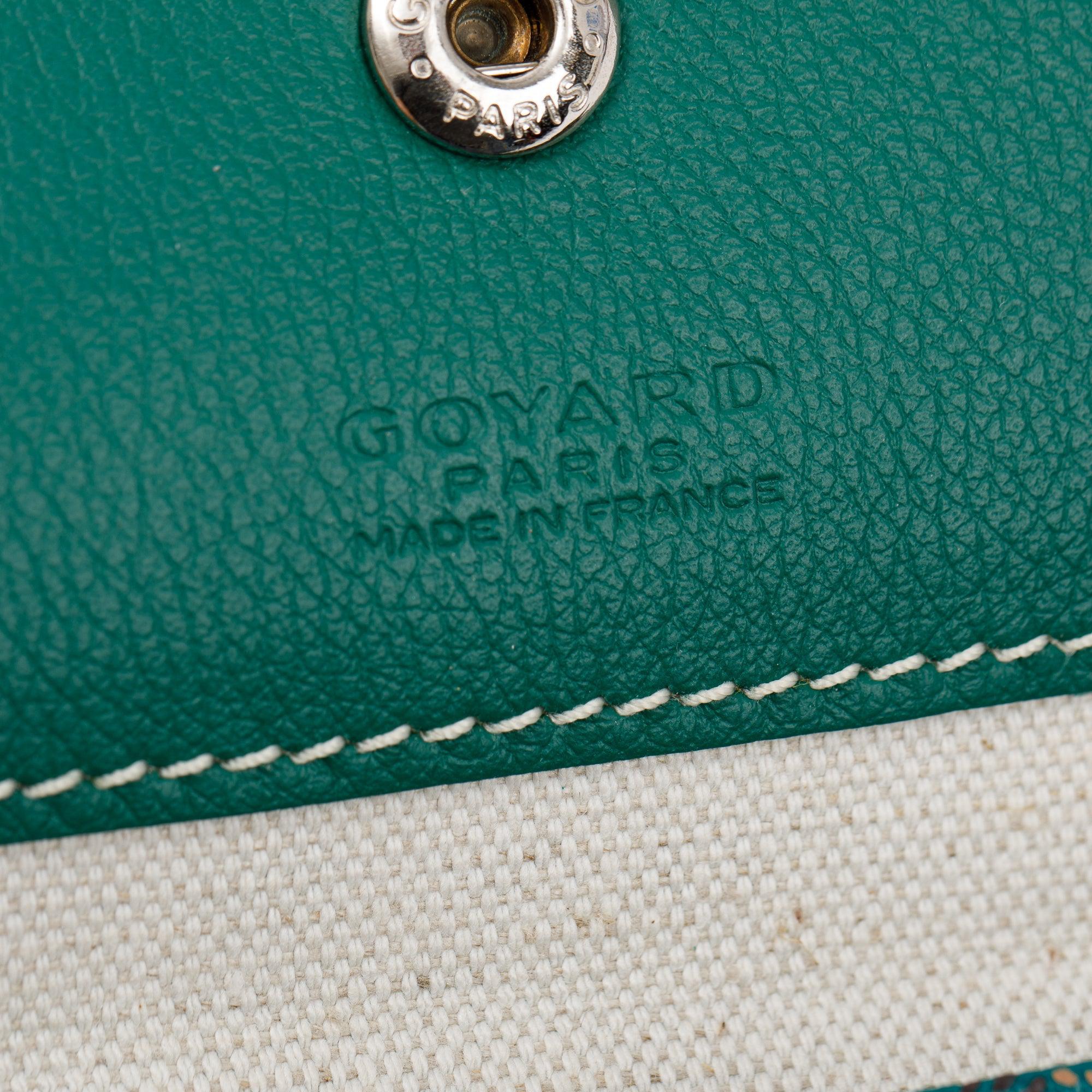 Goyard Green Monogram Canvas Saint Louis Tote PM w/ Pouch & Receipt