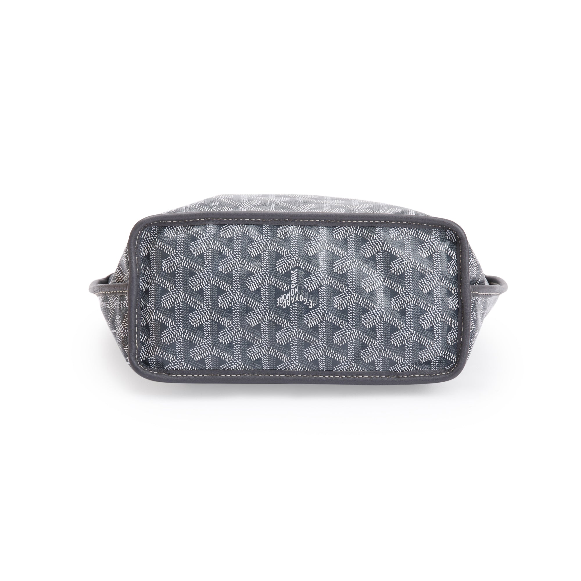 Goyard Grey Coated Canvas Mini Reversible Anjou w/ Pouch