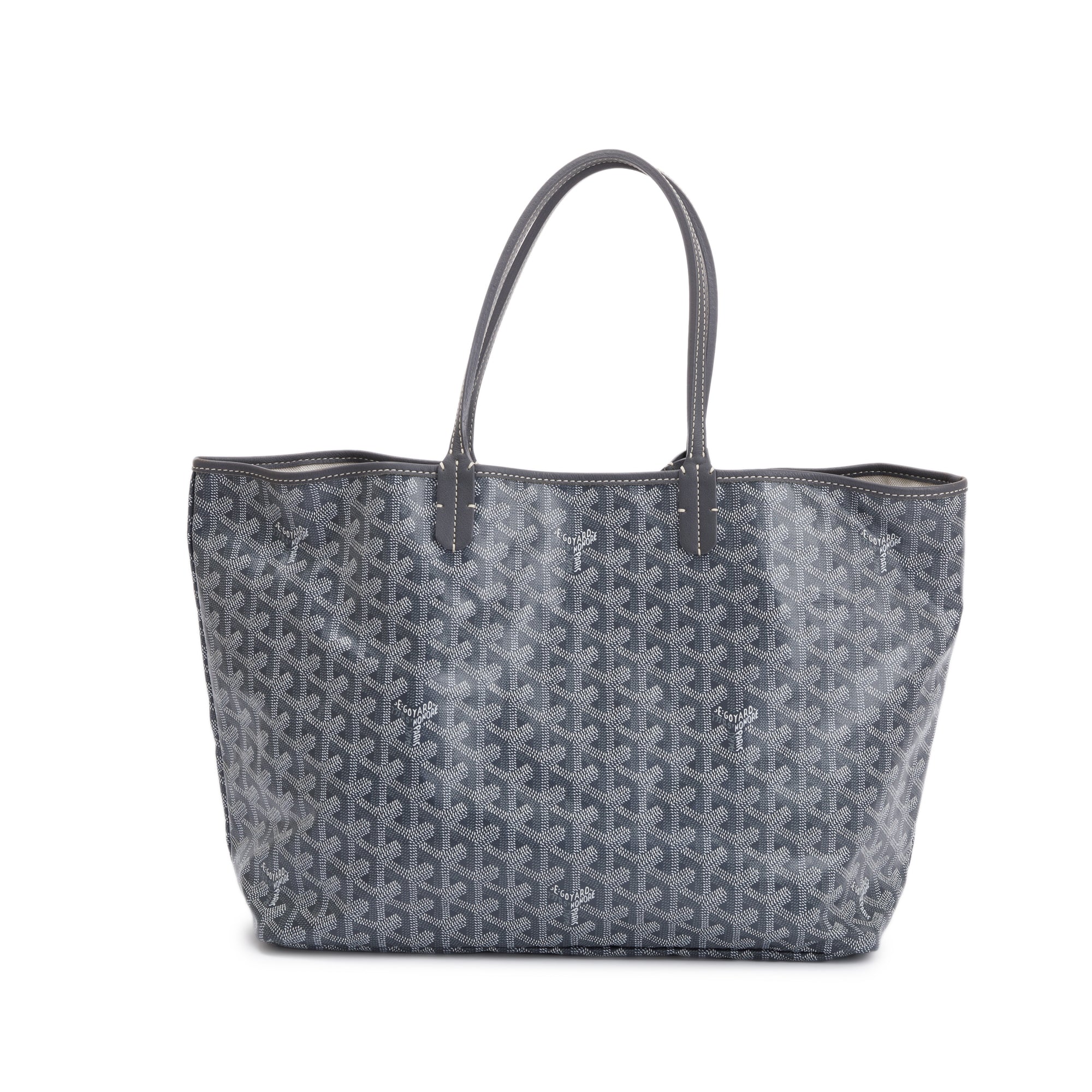 Goyard Grey Goyardine Saint Louis Tote PM w/ Pouch