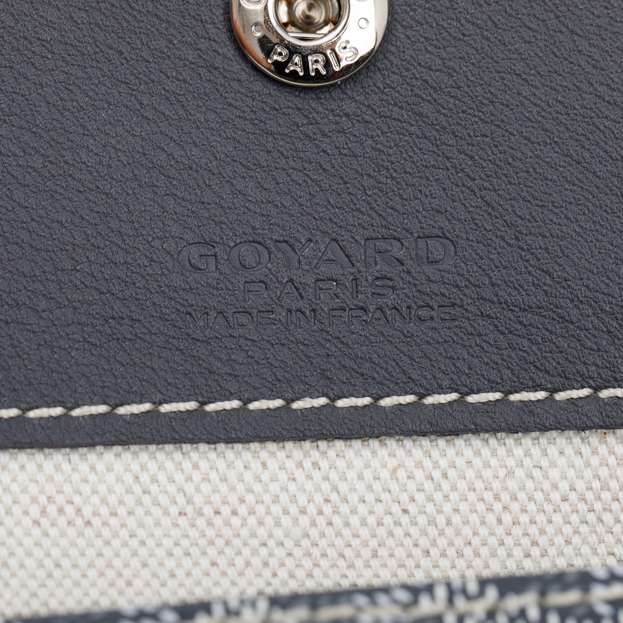 Goyard Grey Goyardine Saint Louis Tote PM w/ Pouch