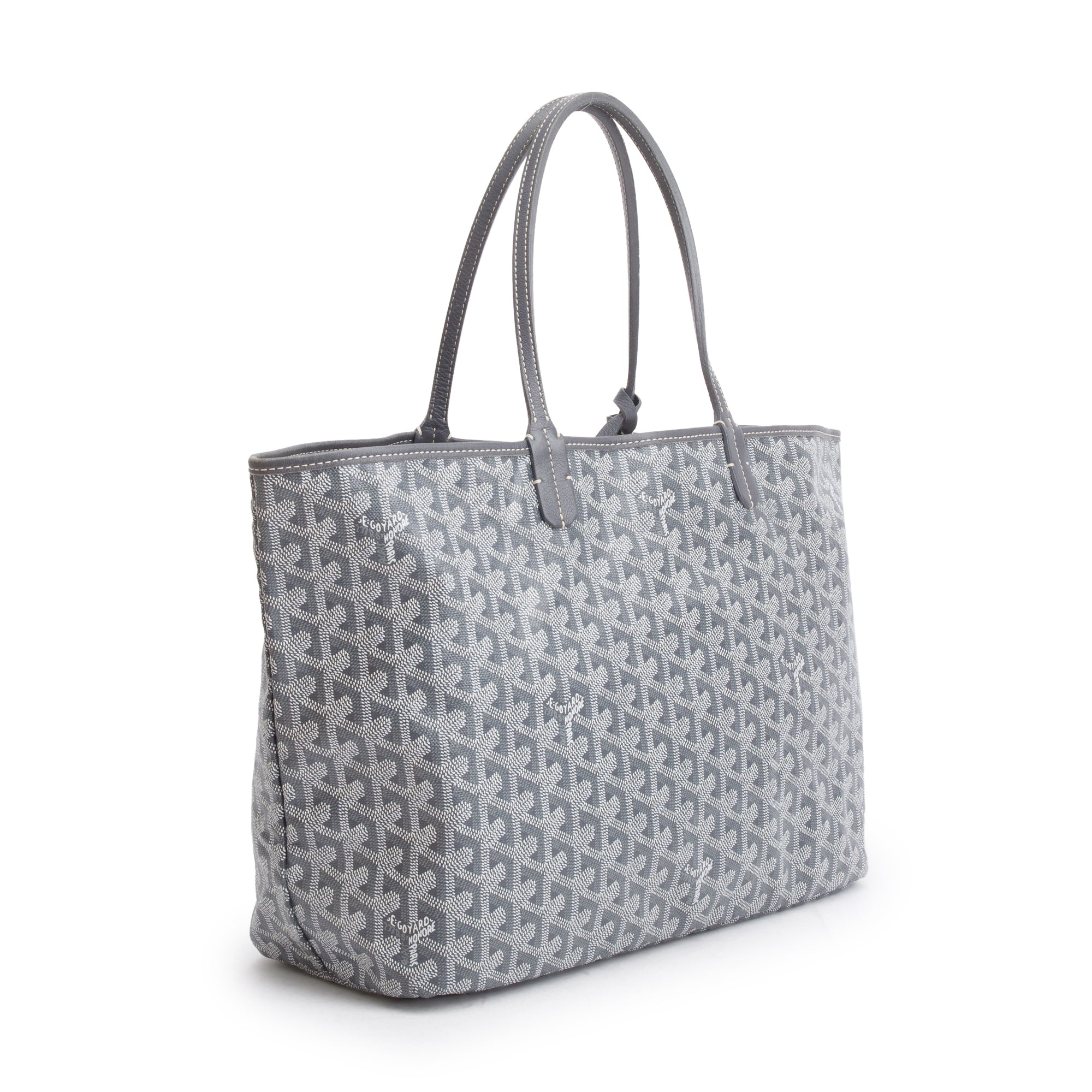 Goyard Grey Monogram Canvas Saint Louis Tote PM w/ Pouch