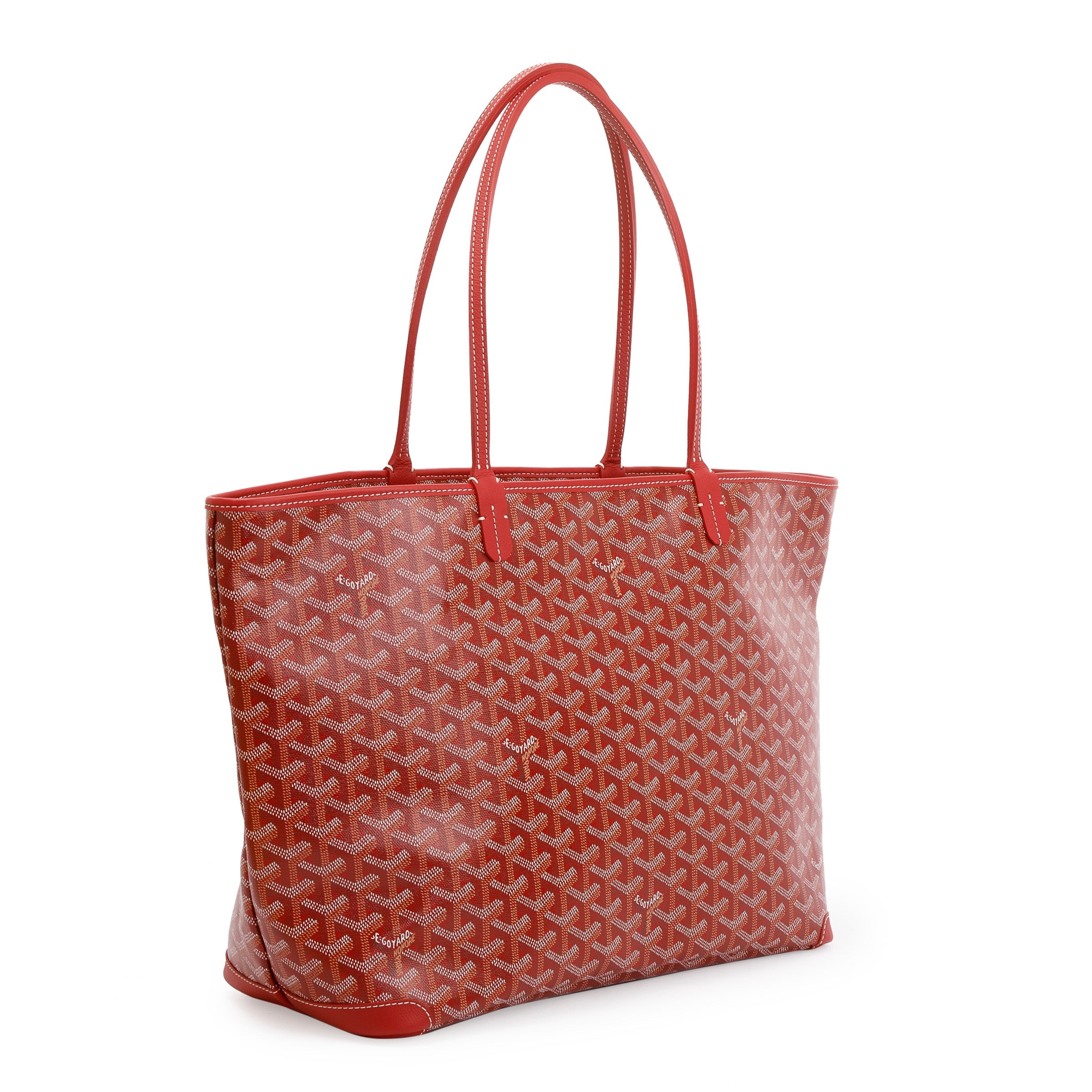 Goyard Red Goyardine Artois MM Bag