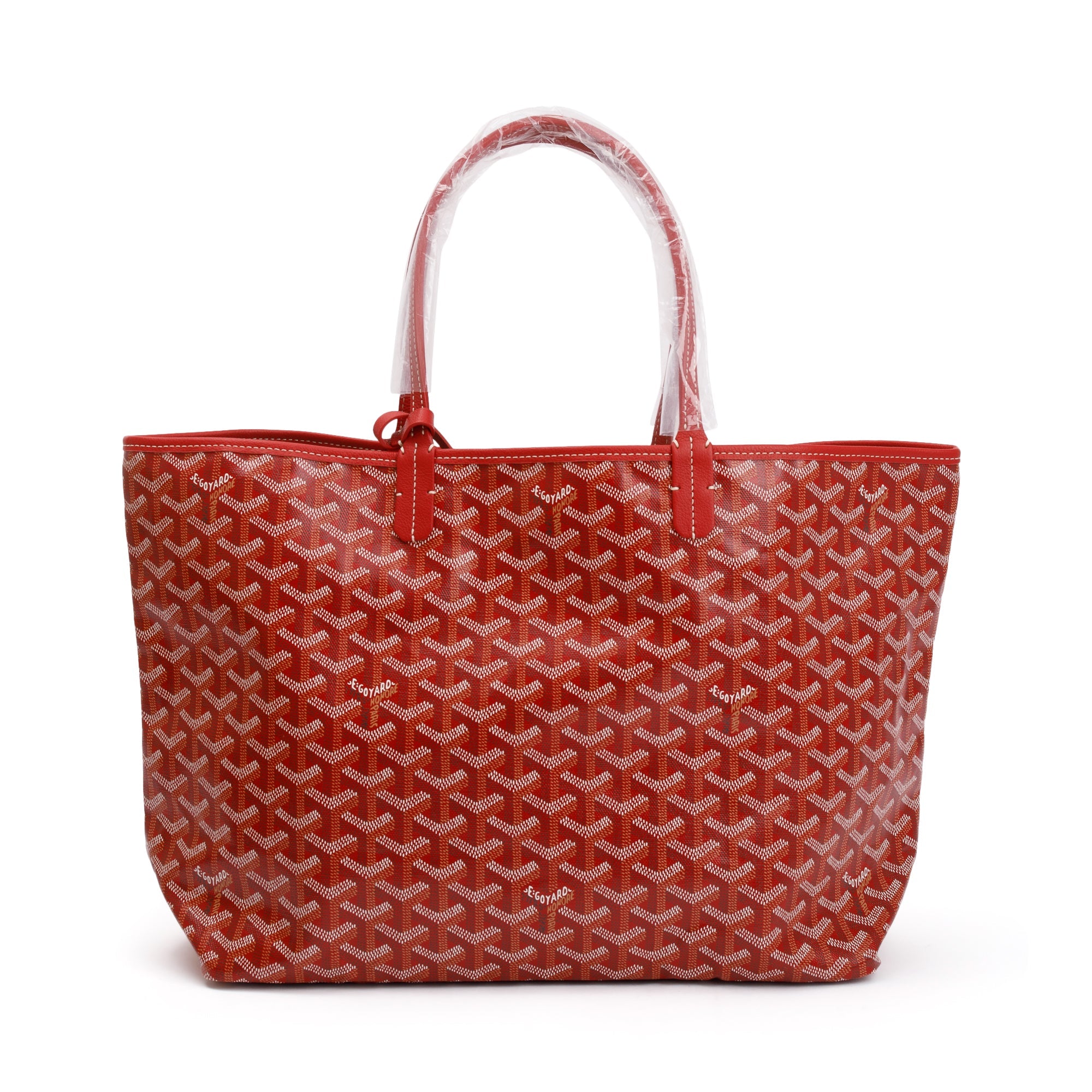 Goyard Red Monogram Canvas Saint Louis Tote PM w/ Pouch