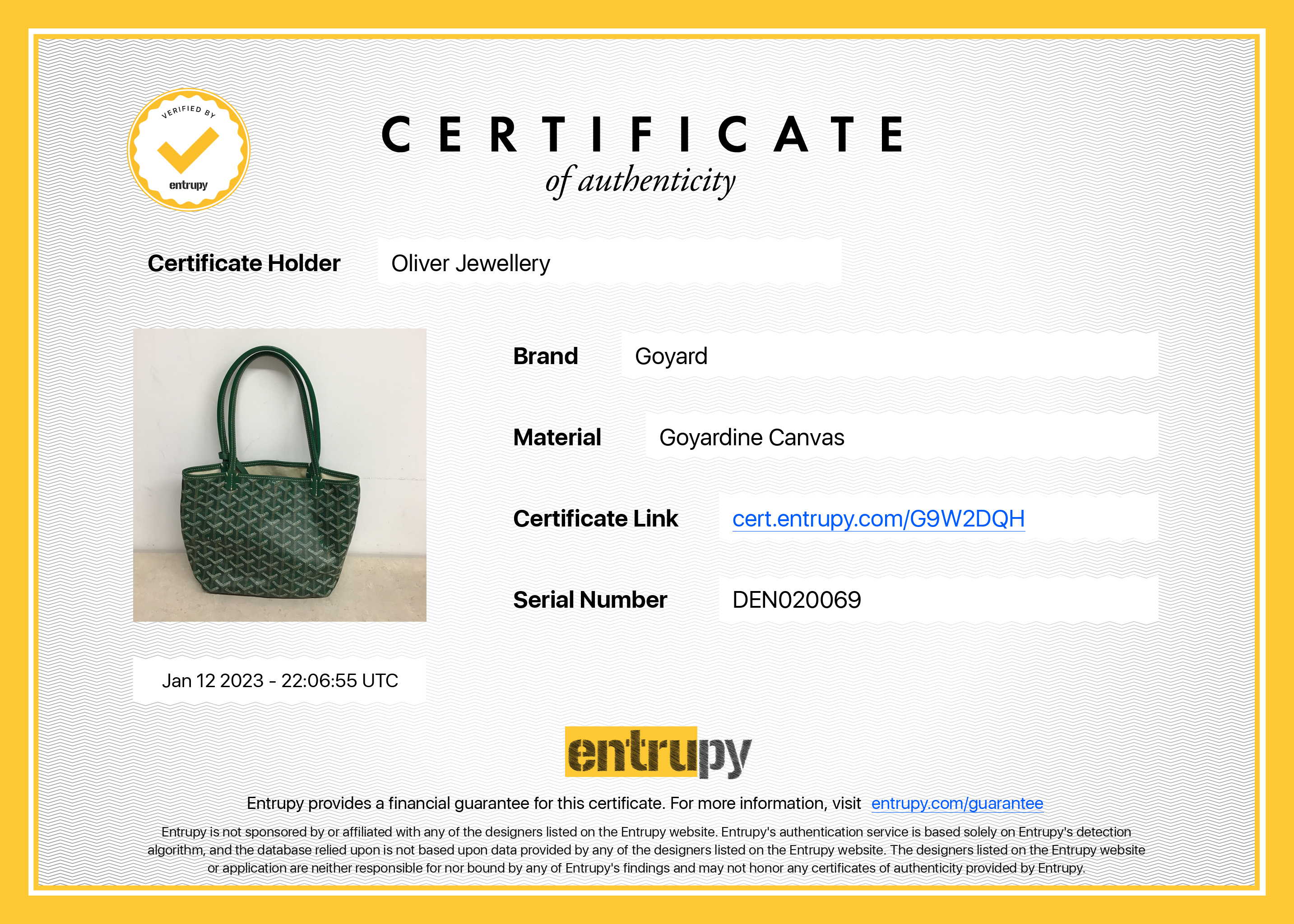 Goyard Saint Louis Junior Tote w/ Pouch