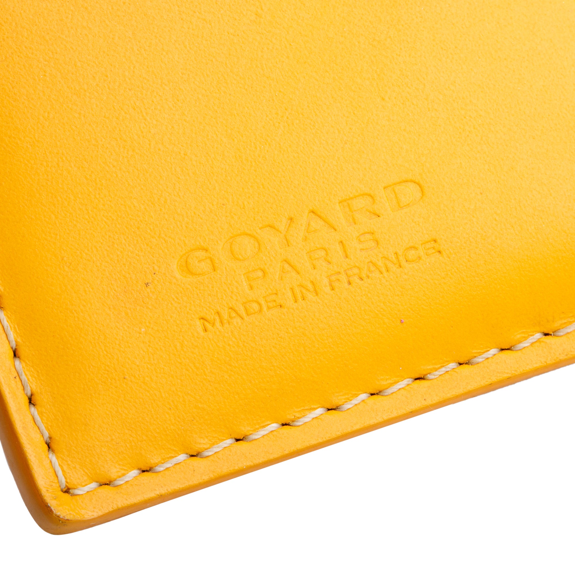 Goyard Yellown Goyardine Saint Marc Card Holder