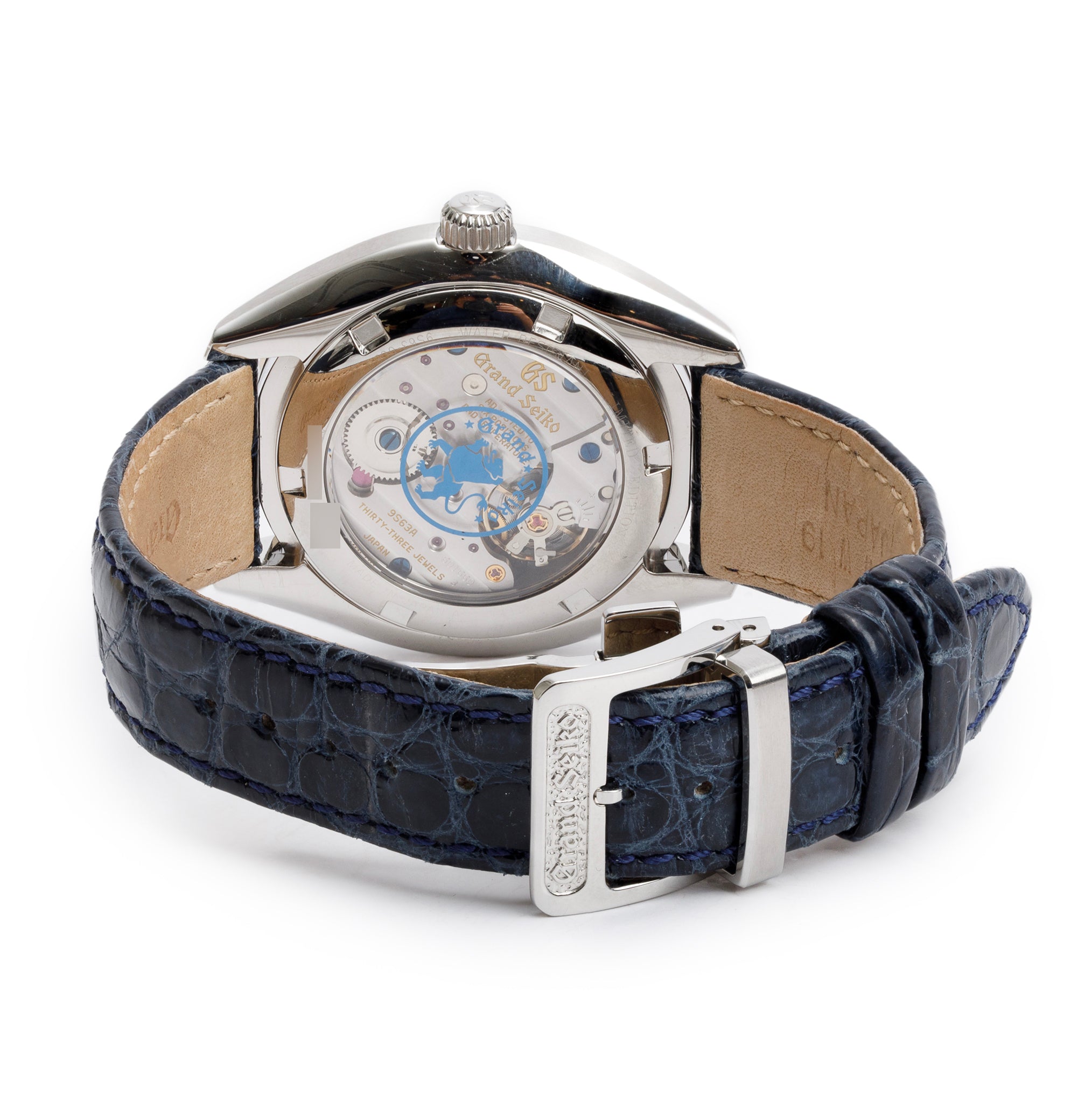 Grand Seiko Limited Edition Stainless Steel Elegance Collection 39 mm Manual Wind Watch Blue Dial w/ Box & Papers