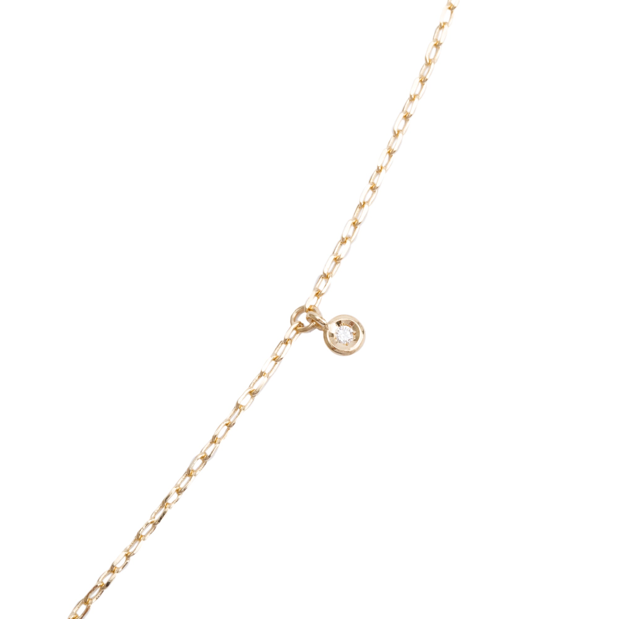 Gucci 18k Yellow Gold Diamond GG Running Necklace w/ Box