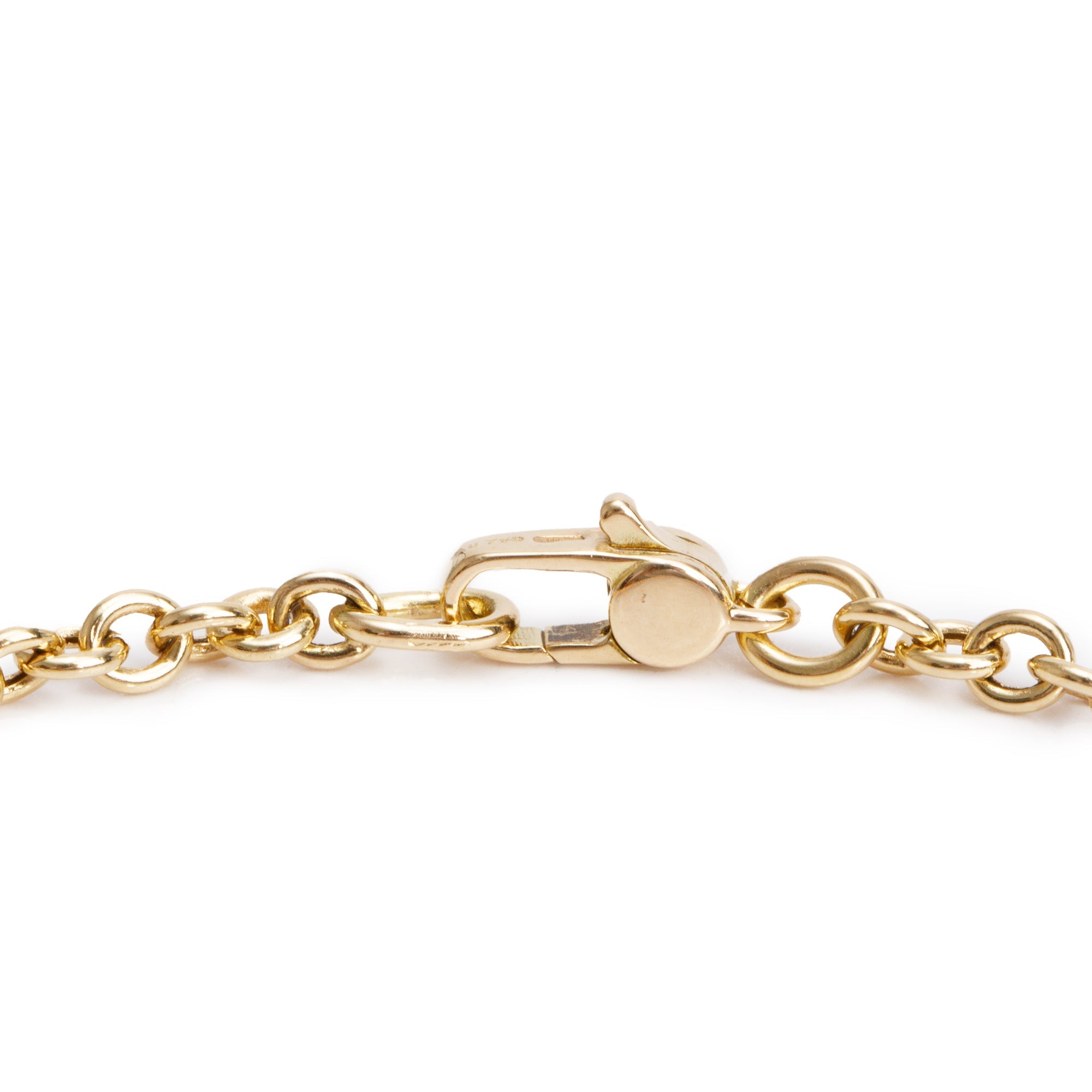Gucci 18k Yellow Gold Diamond Horsebit Pendant Necklace