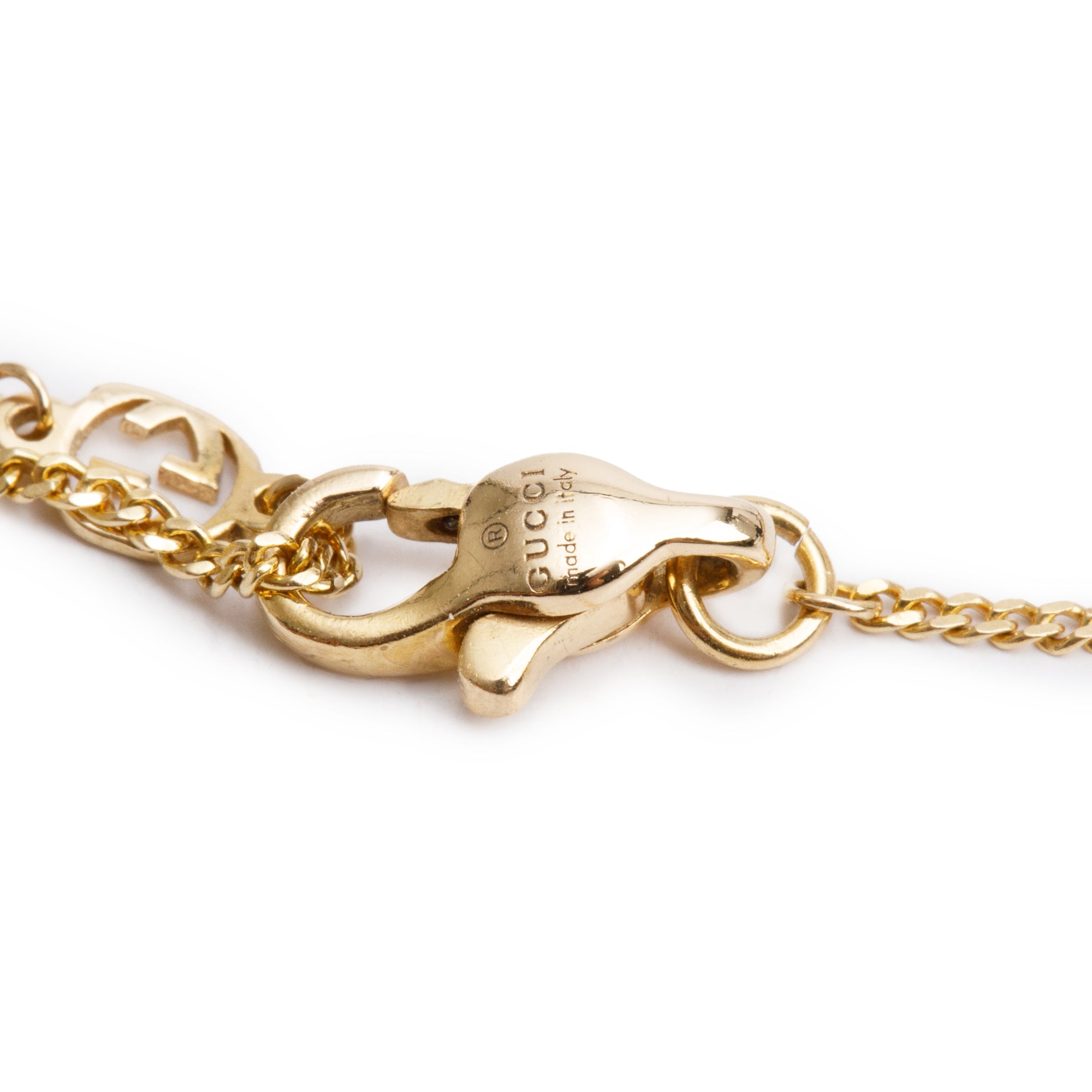 Gucci 18k Yellow Gold Diamond Interlocking G Star Station Bracelet