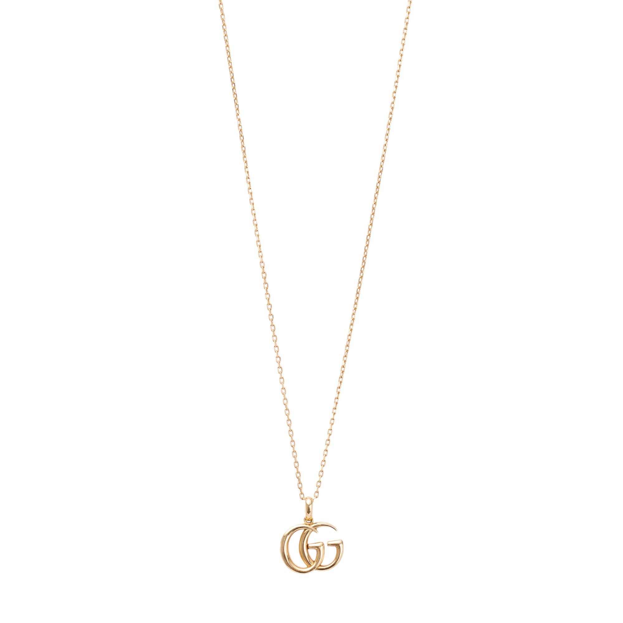 Gucci 18k Yellow Gold GG Running Necklace w/ Box