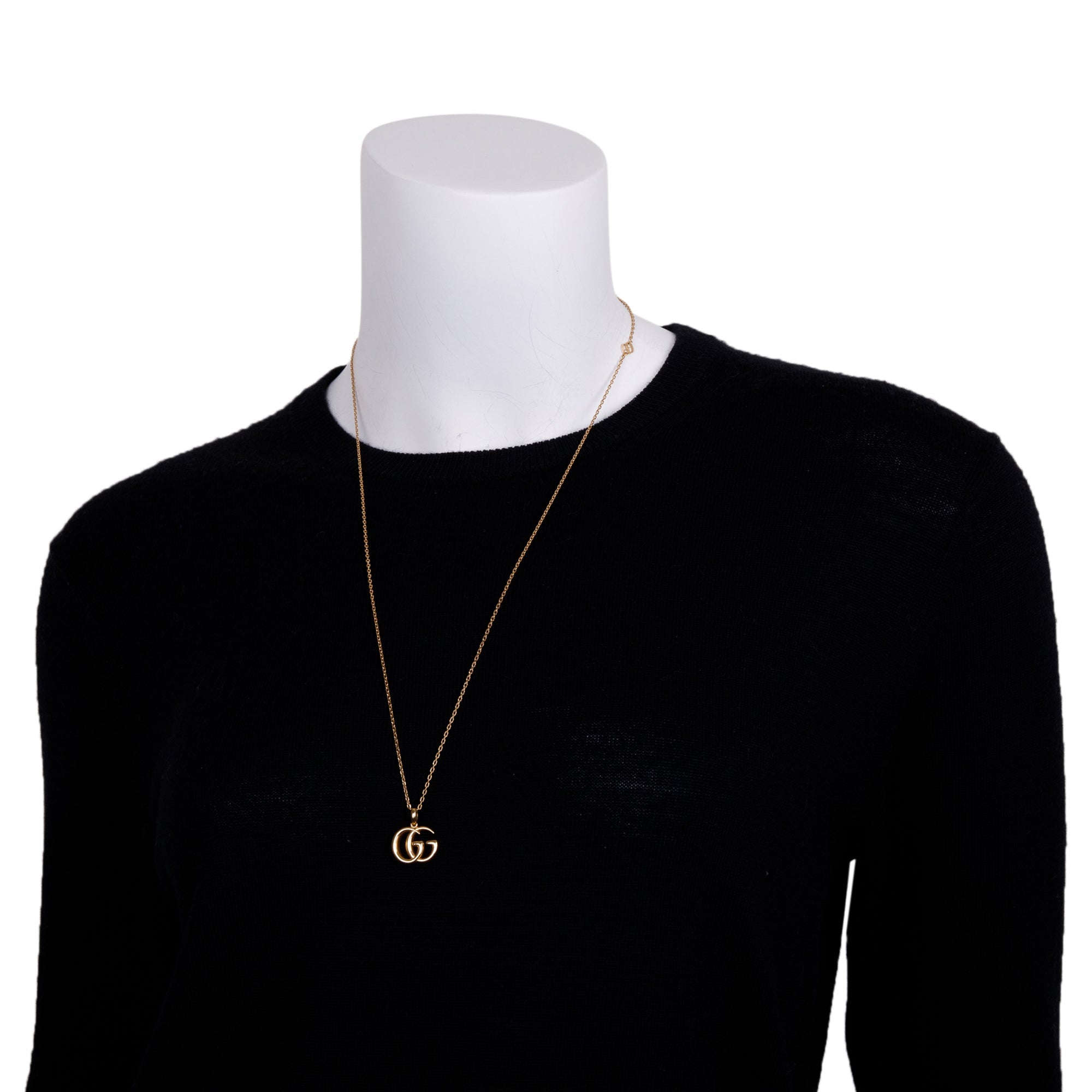 Gucci 18k Yellow Gold GG Running Necklace w/ Box