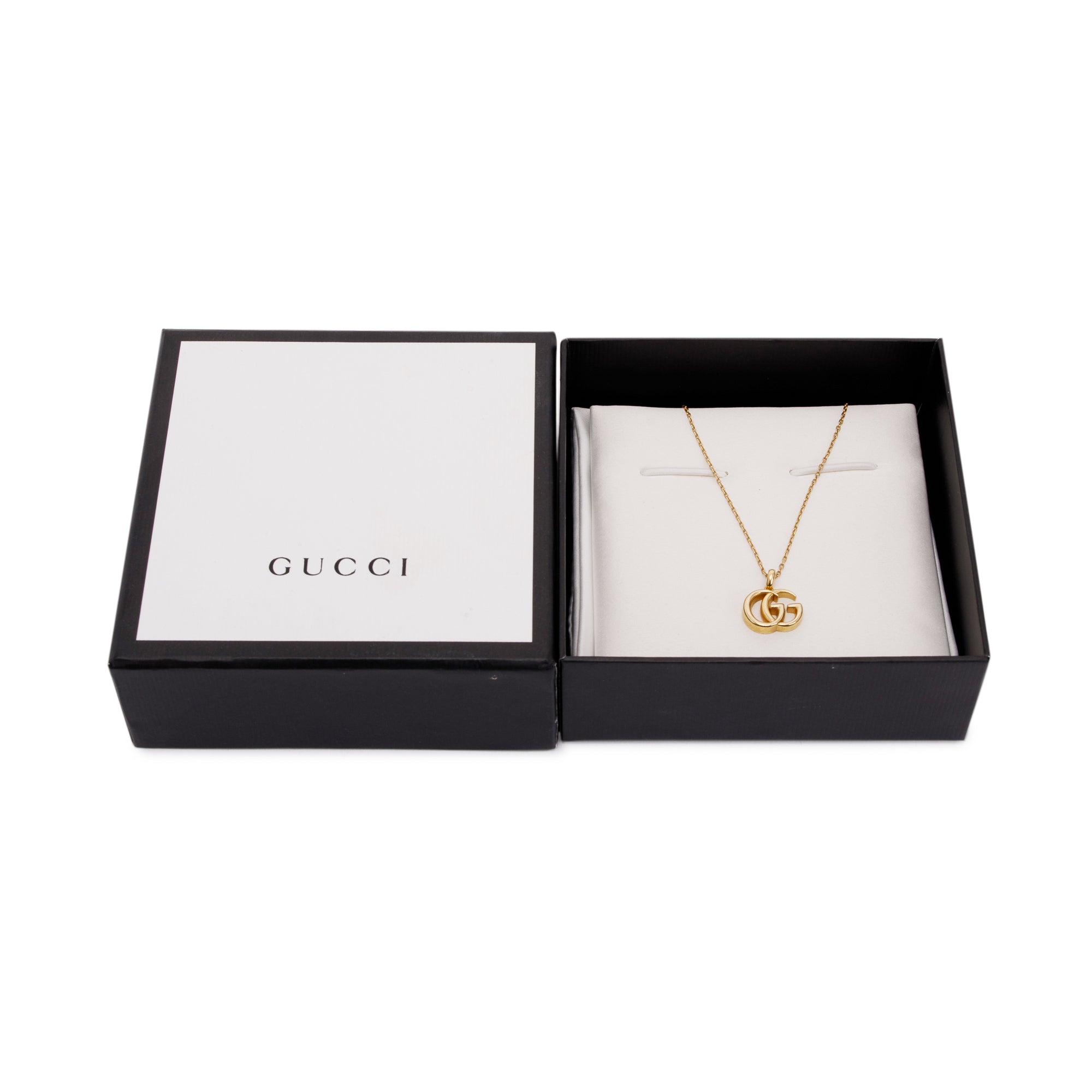 Gucci 18k Yellow Gold GG Running Necklace w/ Box