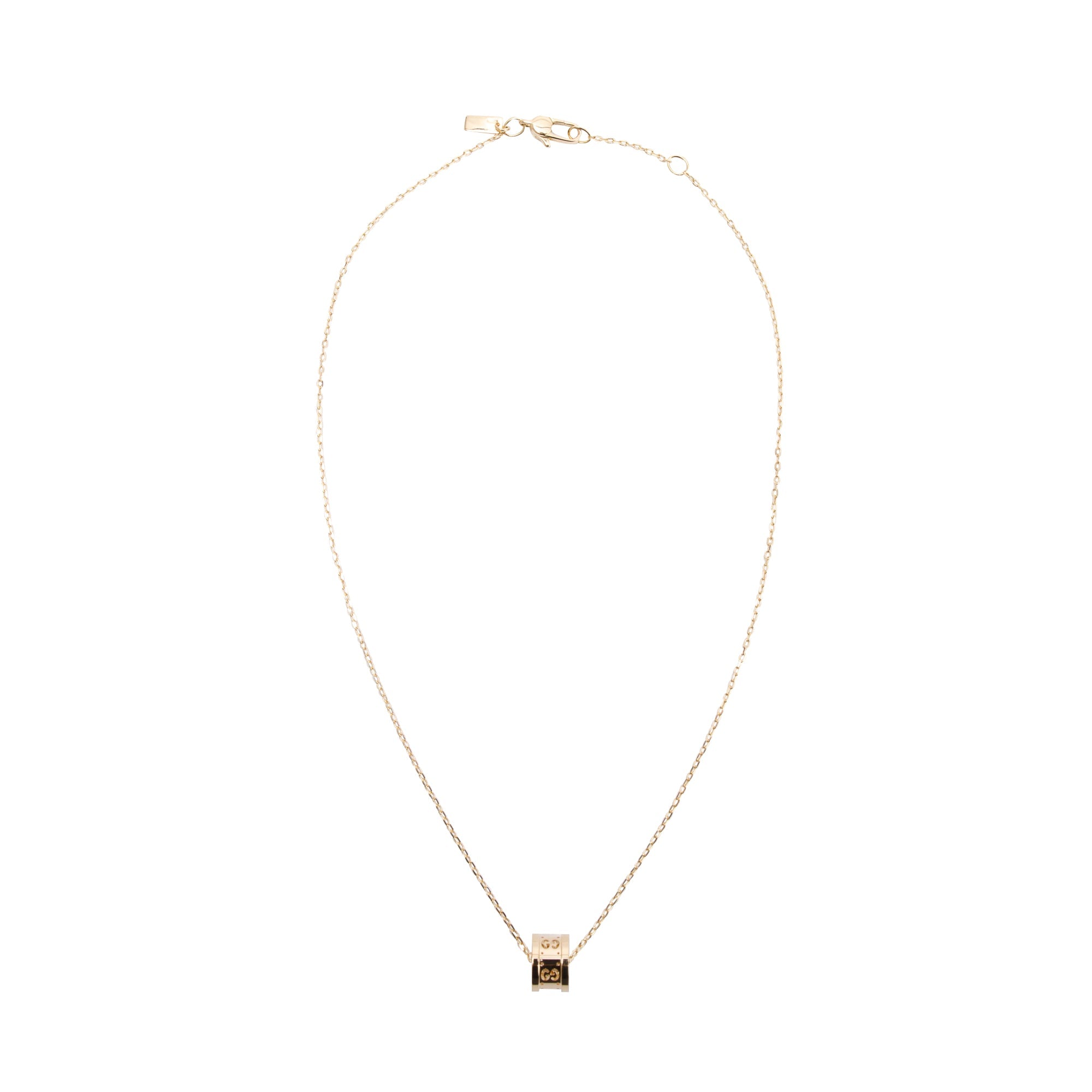 Gucci 18k Yellow Gold Icon Twirl Pendant Necklace