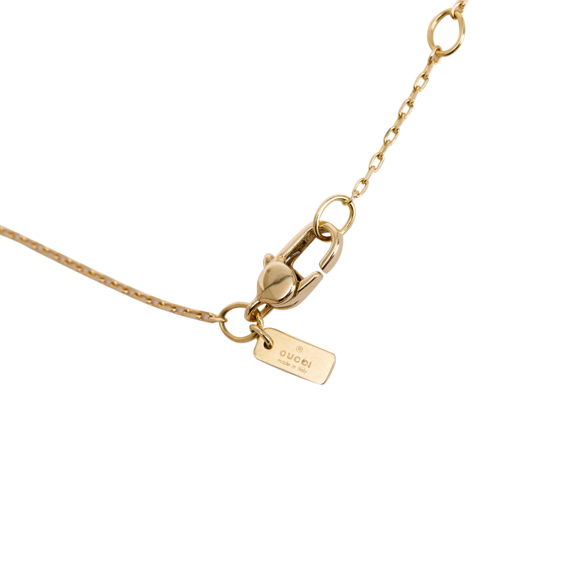 Gucci 18k Yellow Gold Icon Twirl Pendant Necklace