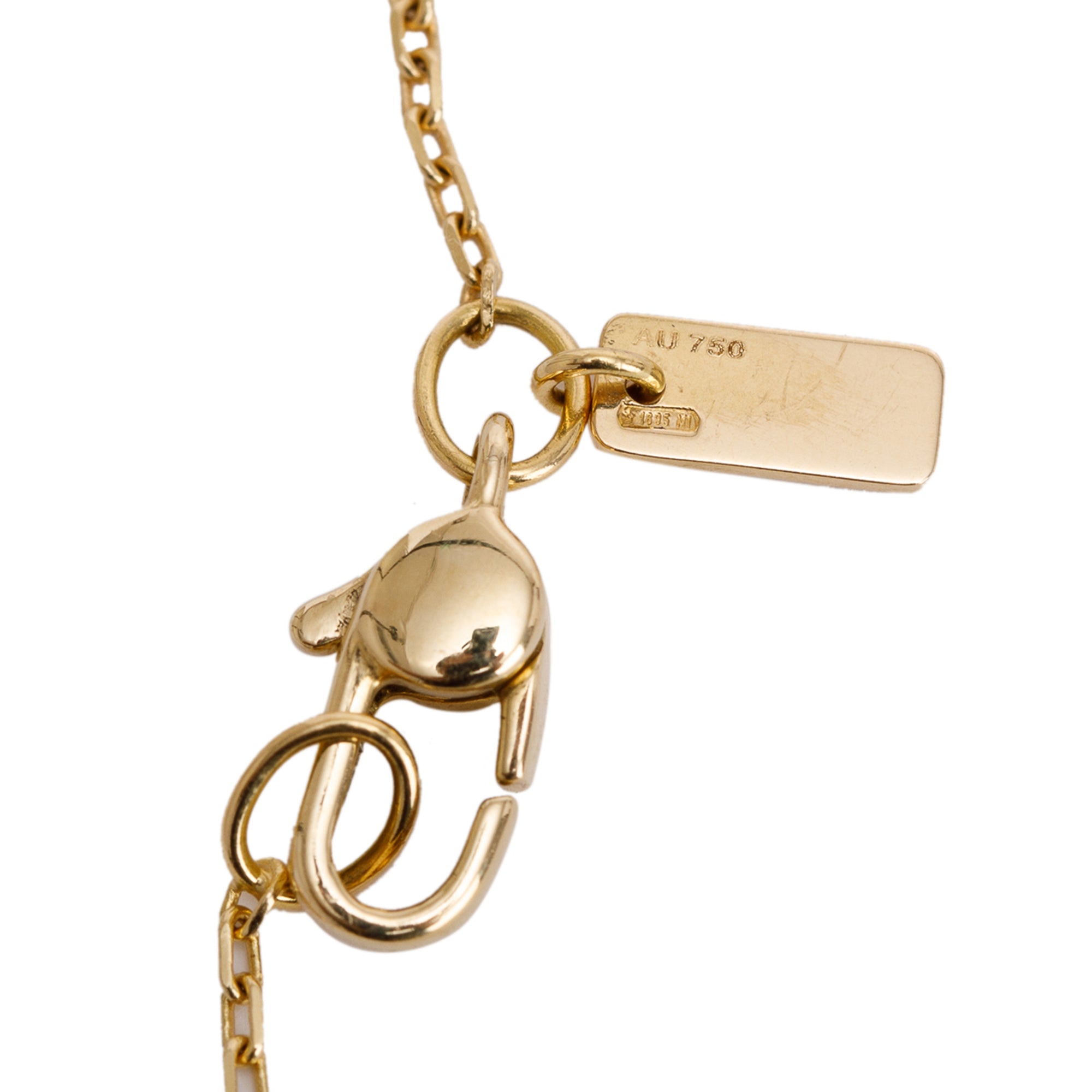Gucci 18k Yellow Gold Icon Twirl Pendant Necklace