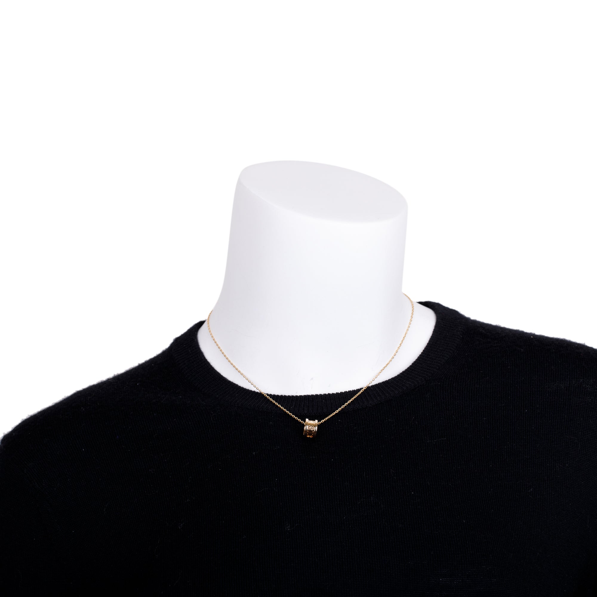 Gucci 18k Yellow Gold Icon Twirl Pendant Necklace