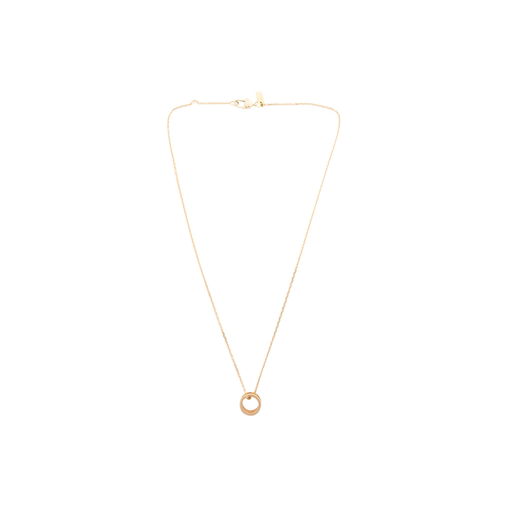 Gucci 18k Yellow Gold Icon Twirl Pendant Necklace