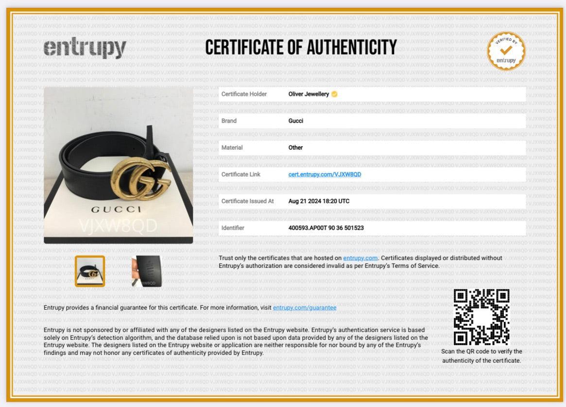 Gucci 2015 Re-Edition Black Wide Leather Belt 90 36 w/ Box