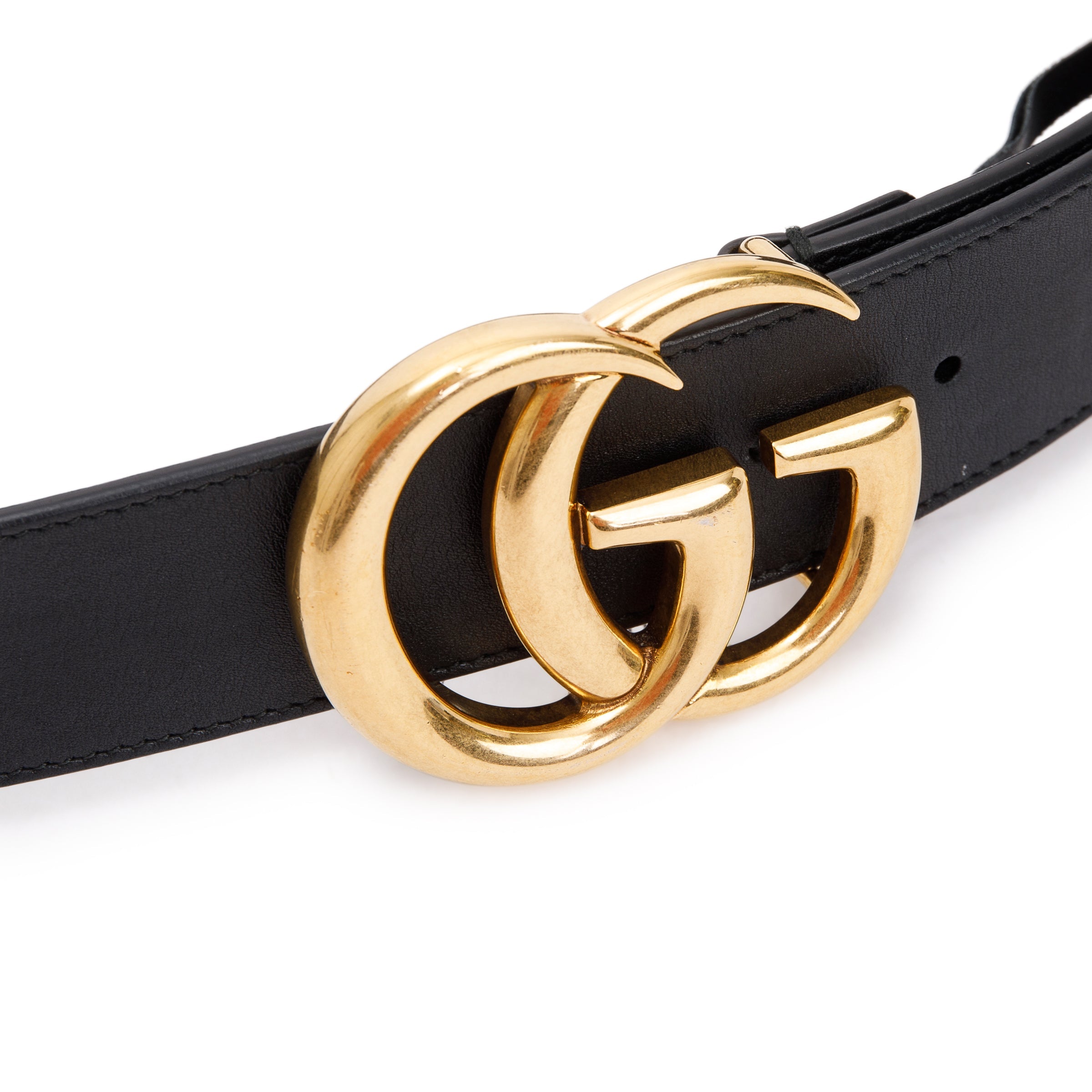 Gucci 2015 Re-Edition Black Wide Leather Belt 95 38