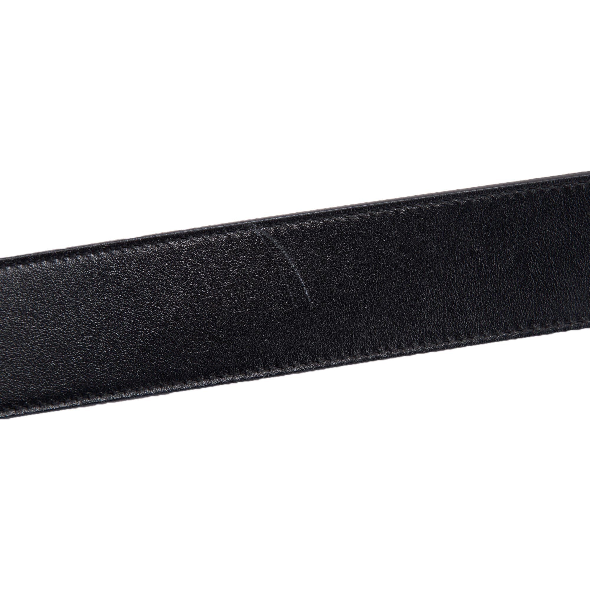 Gucci 2015 Re-edition Wide Leather Belt with Double G Buckle