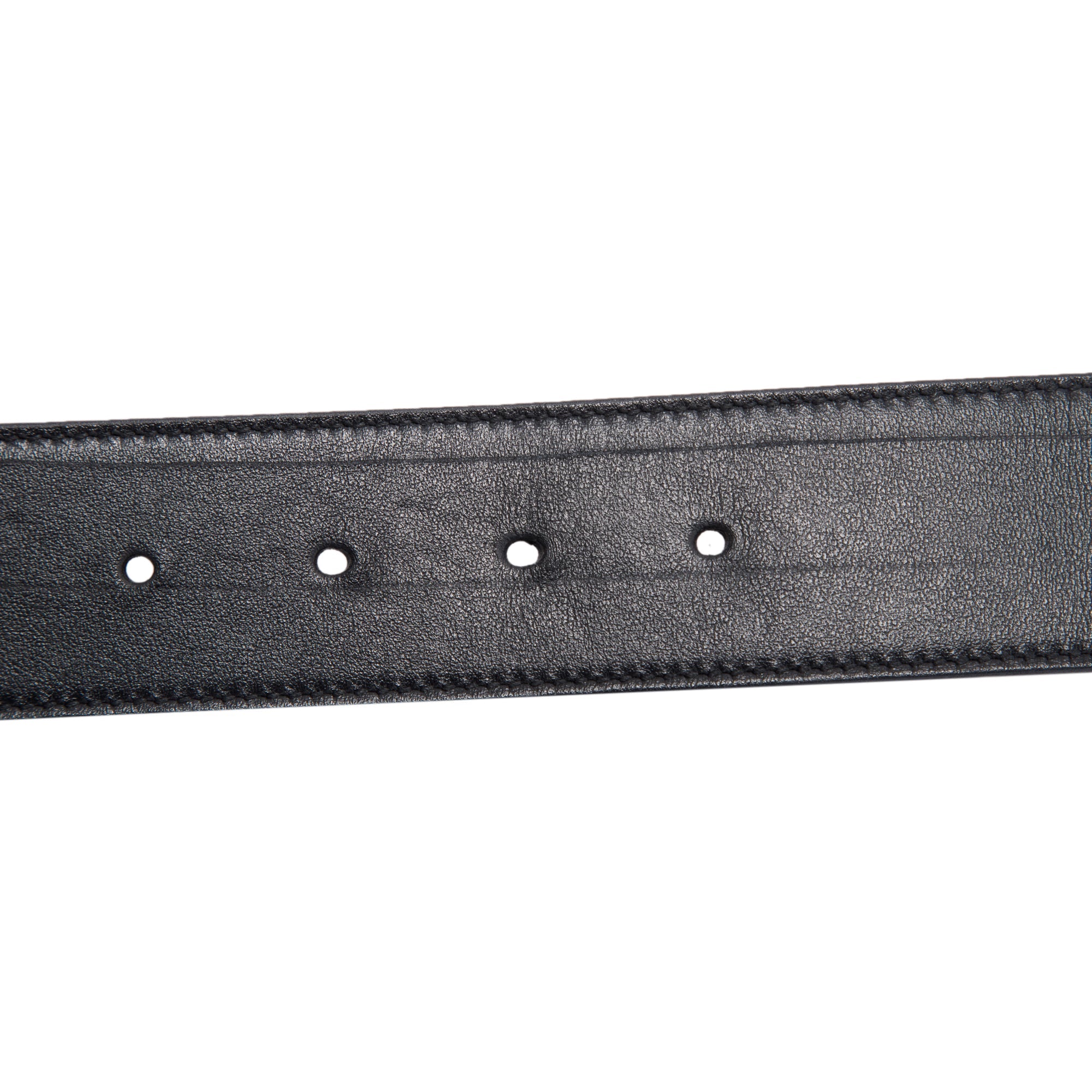 Gucci 2015 Re-edition Wide Leather Belt with Double G Buckle