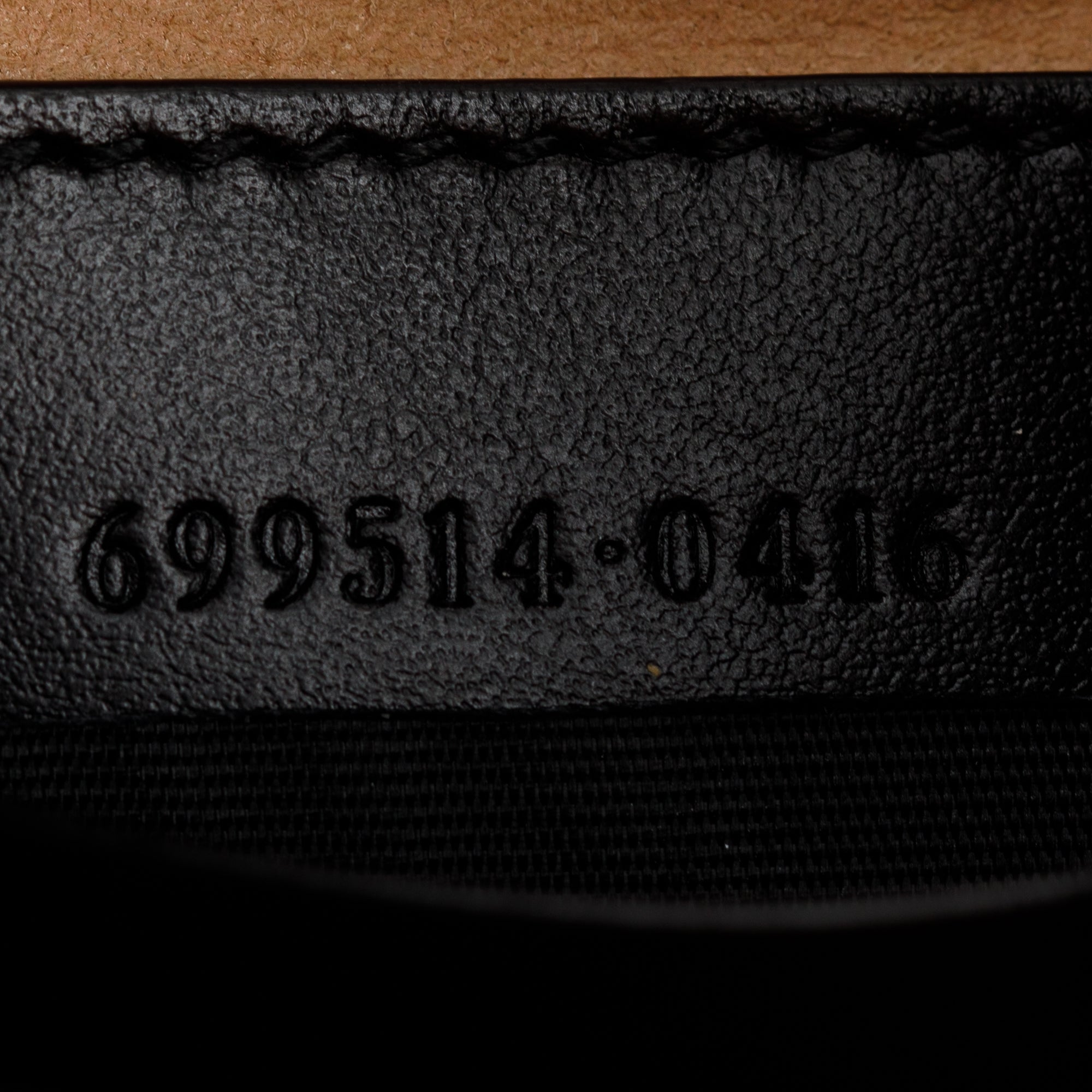 Gucci 2022 Black GG Marmont Half-Moon Shaped Mini Bag w/ Box & Receipt