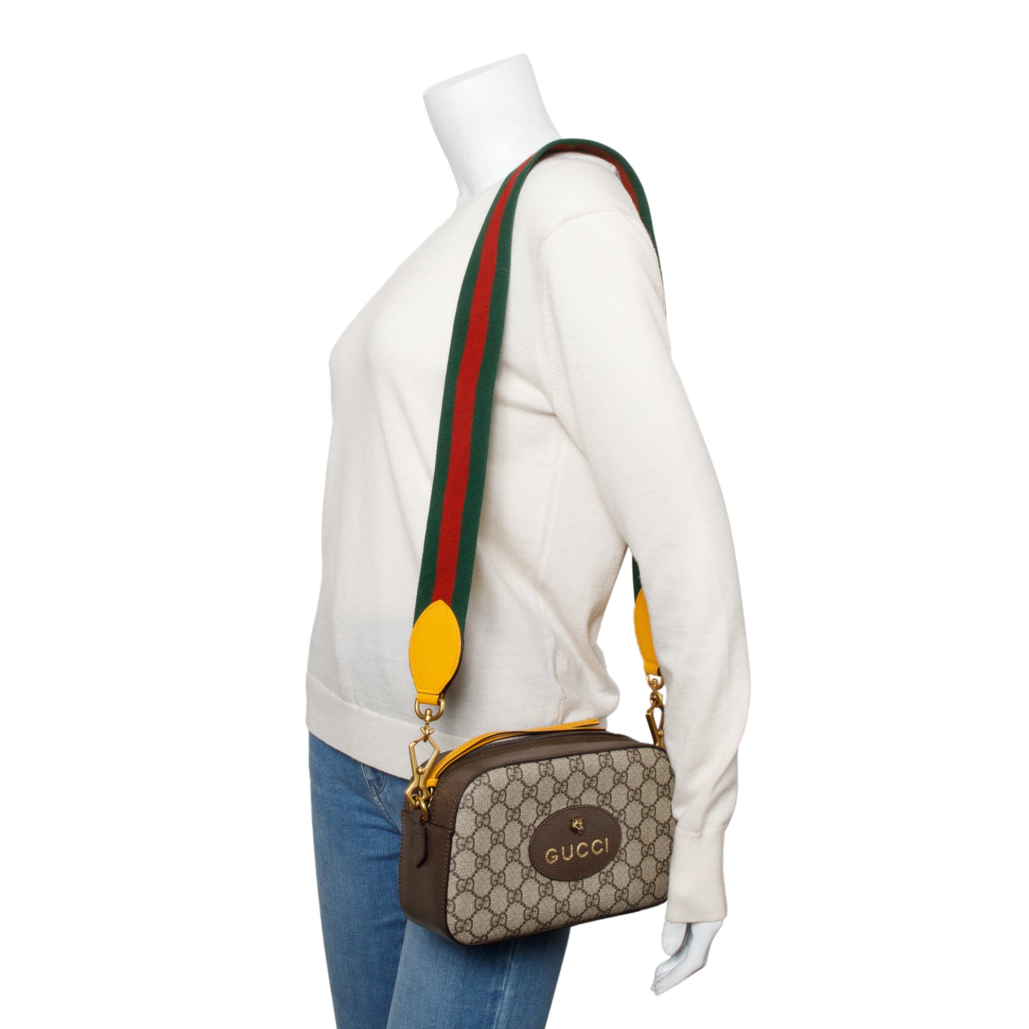 Gucci 2022 Neo Vintage GG Supreme Messenger Bag w/ Box & Receipt
