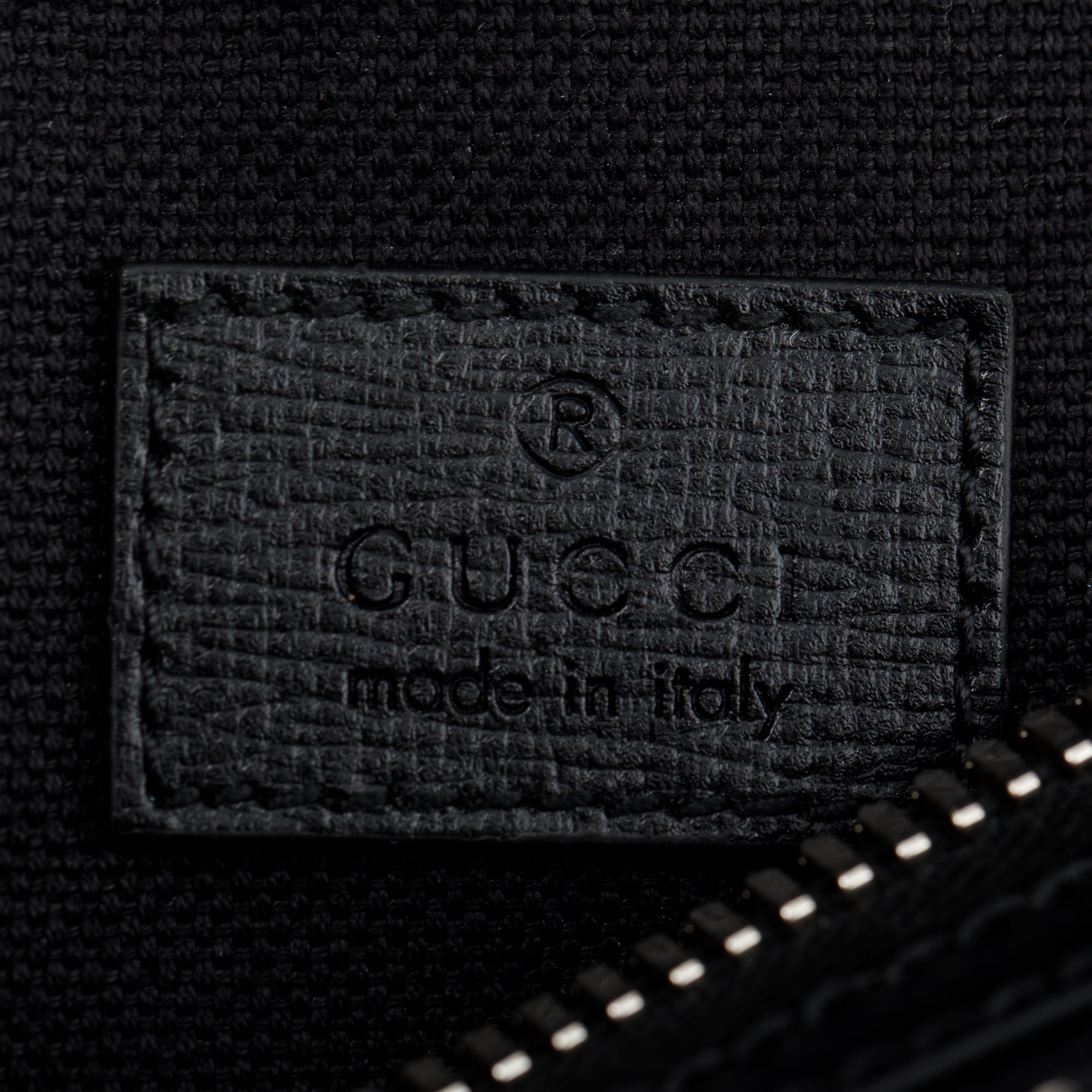 Gucci 2023 Black GG Supreme Interlocking G Belt Bag w/ Box & Receipt