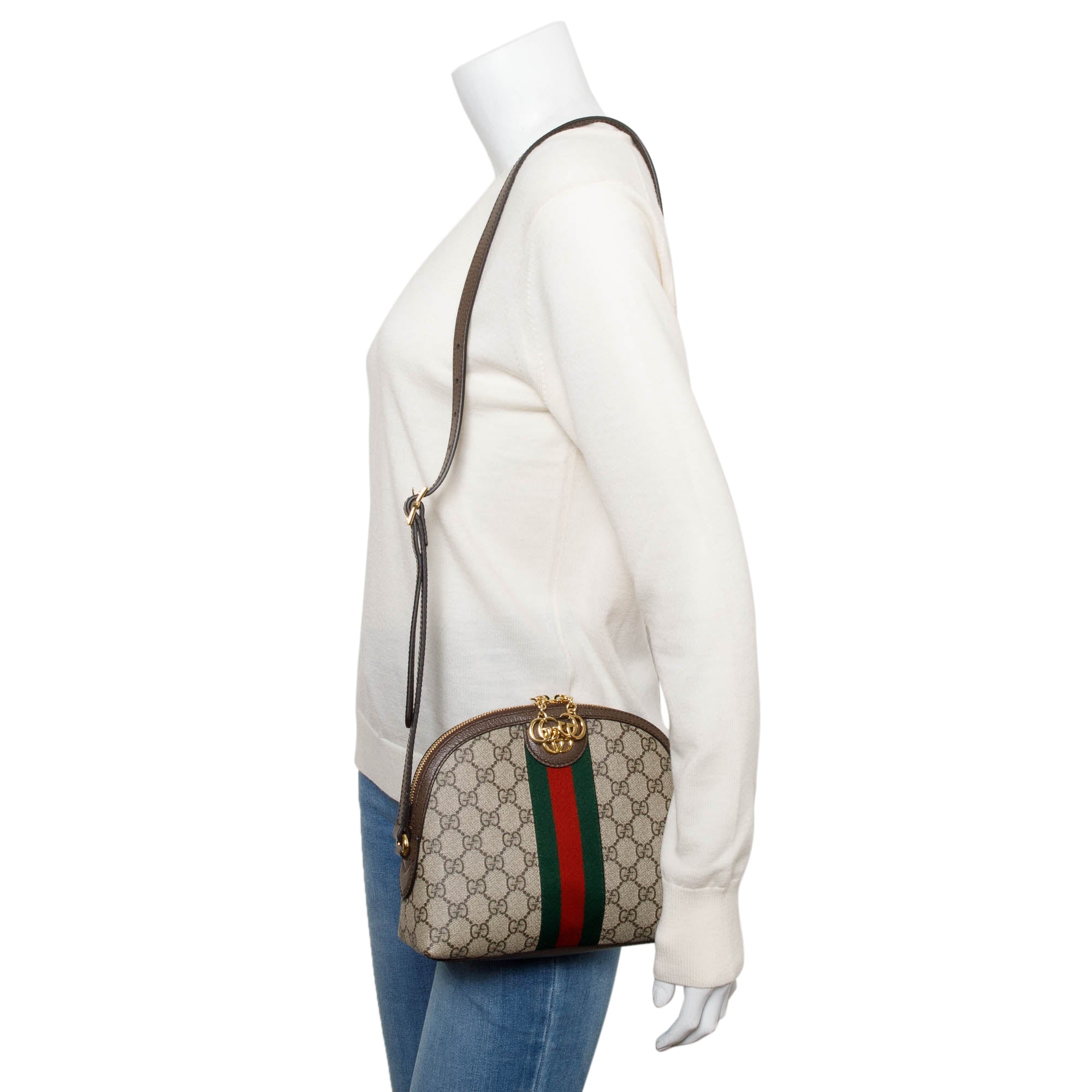Gucci 2023 GG Ophidia Small Dome Shoulder Bag w/ Box & Receipt