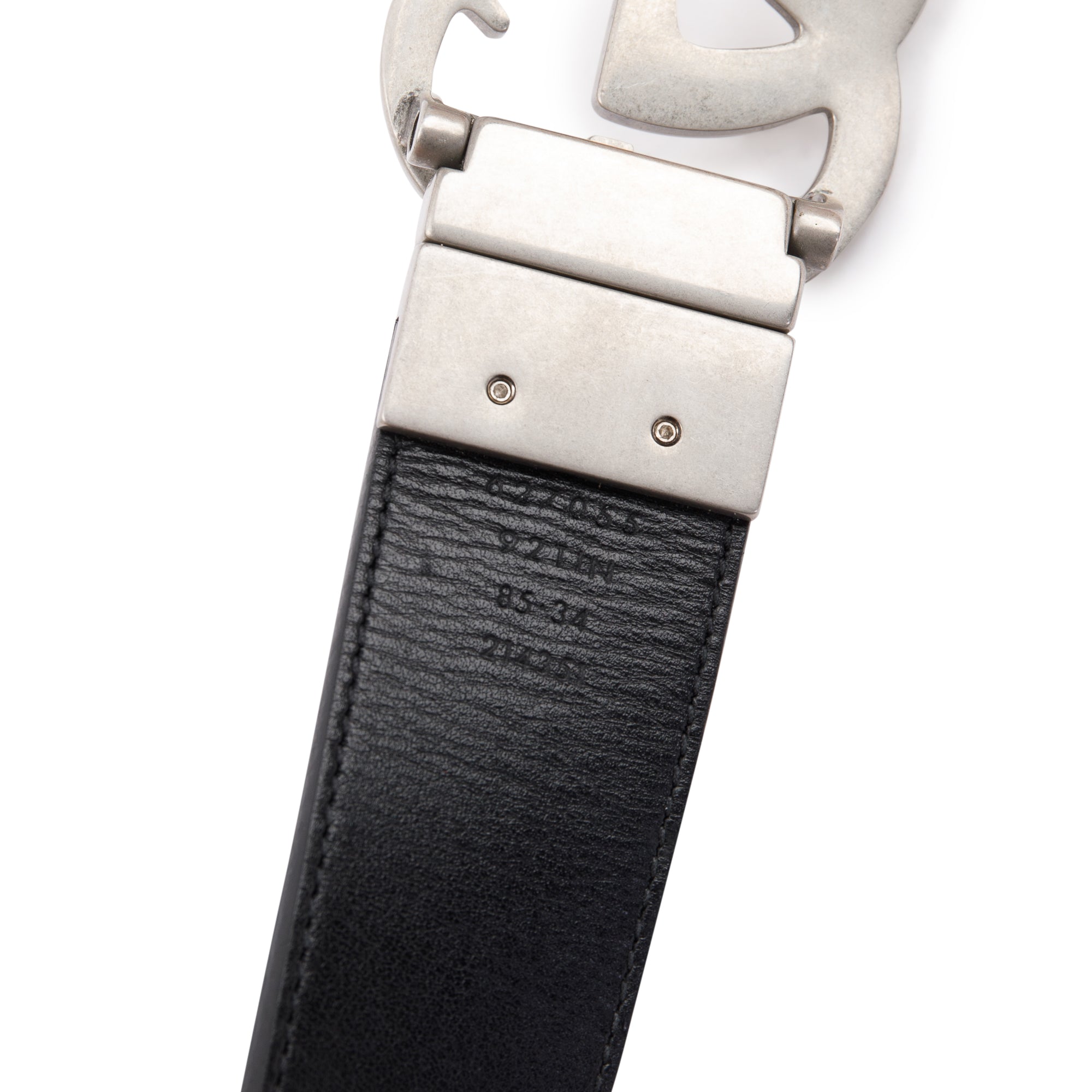 Gucci 2023 GG Supreme Canvas & Black Leather Reversible Marmont Belt w/ Receipt