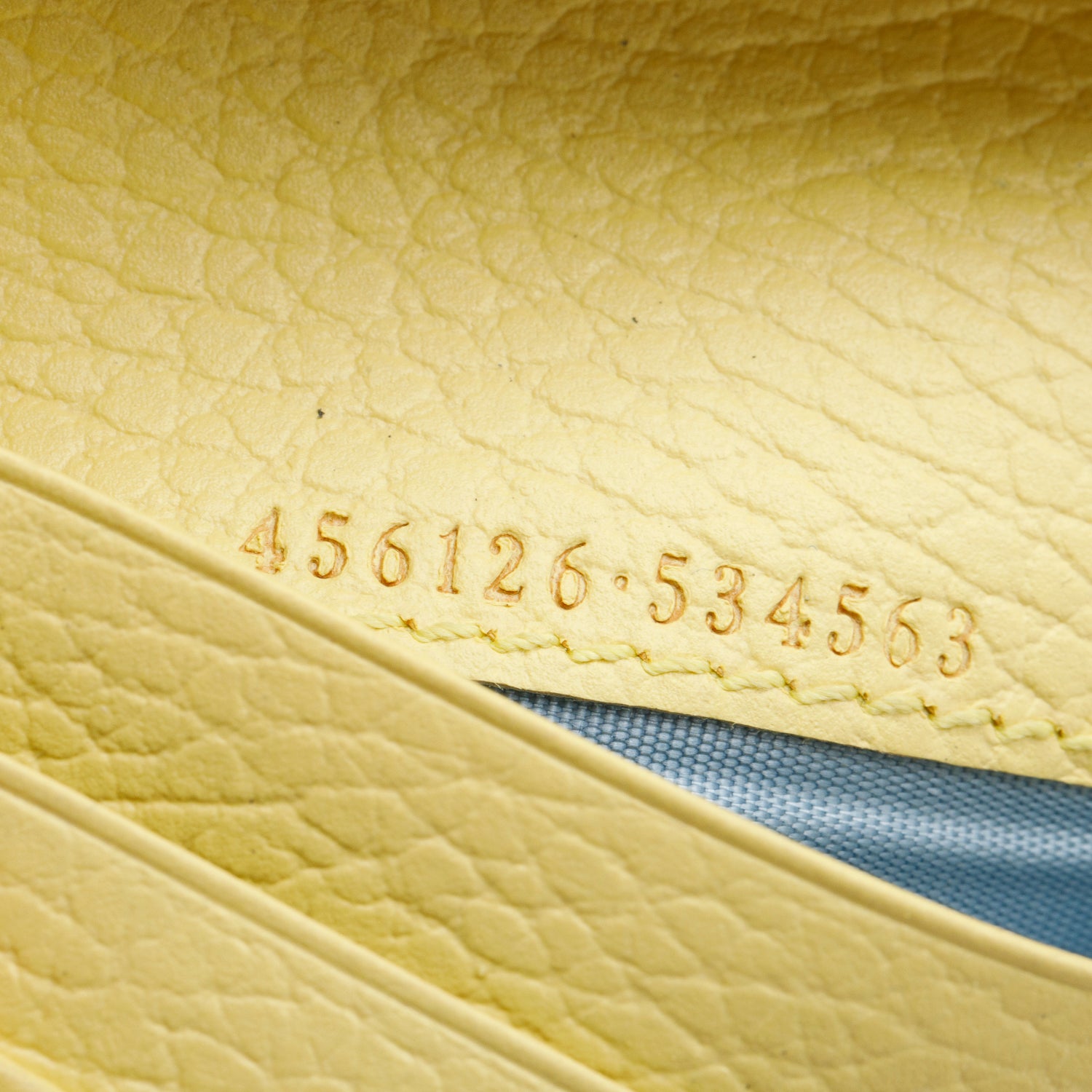 Gucci Purple/Yellow Pebbled Grained Calfskin GG Marmont Card Case