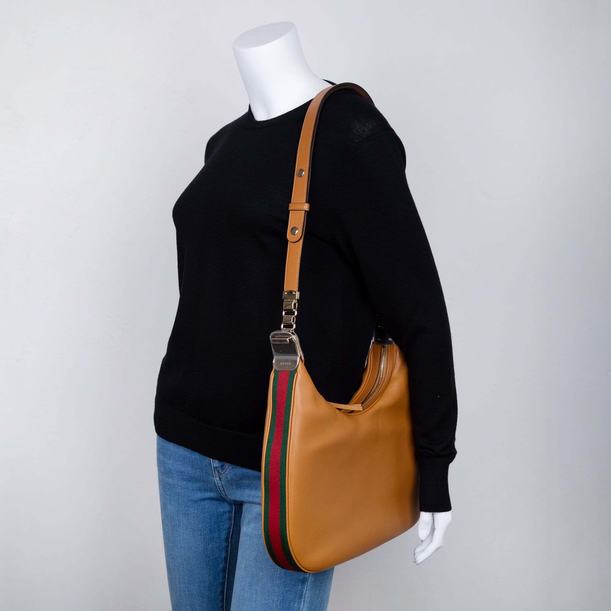 Gucci Attache Large Shoulder Bag w/ Box