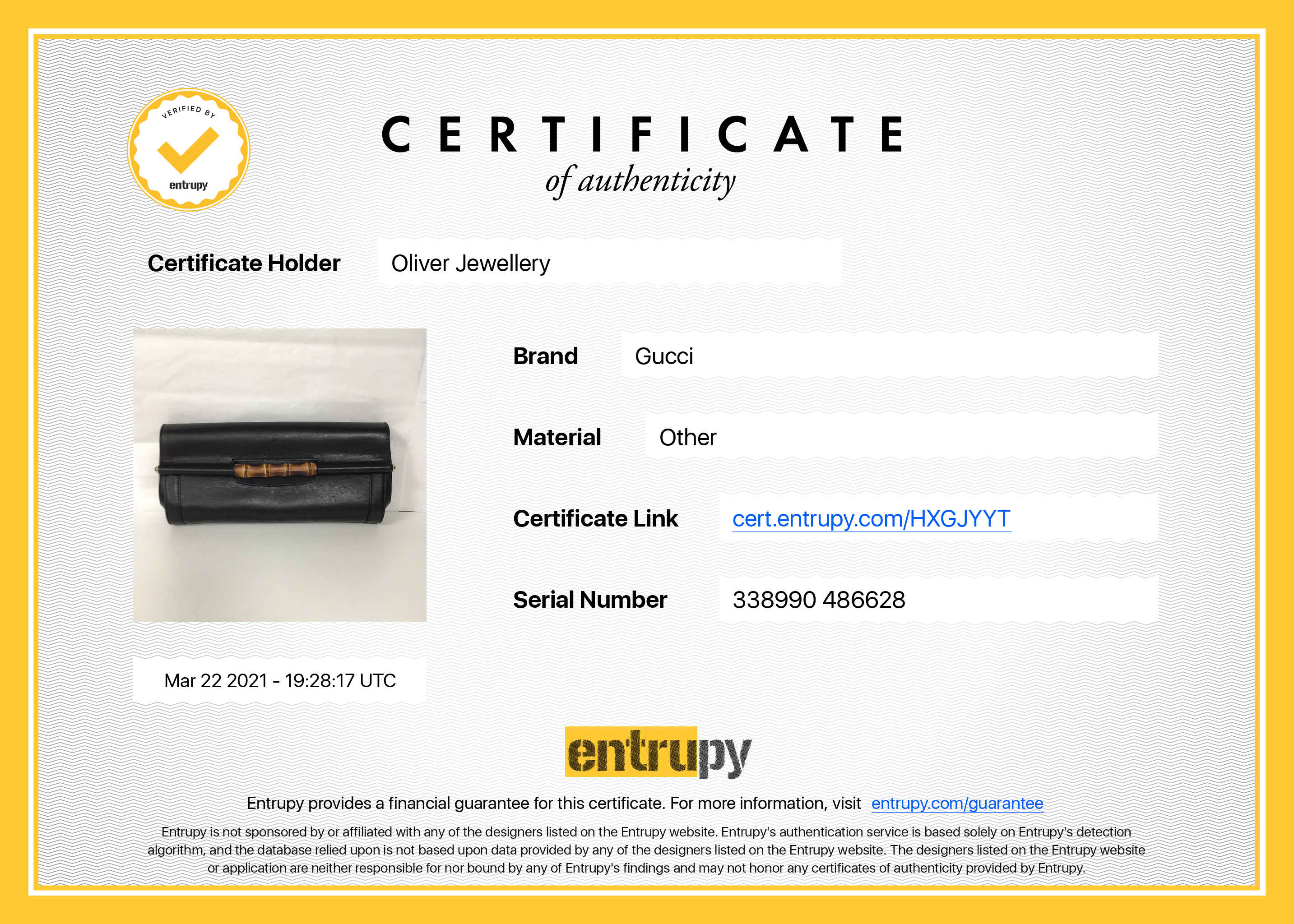 Gucci Bamboo Leather Clutch