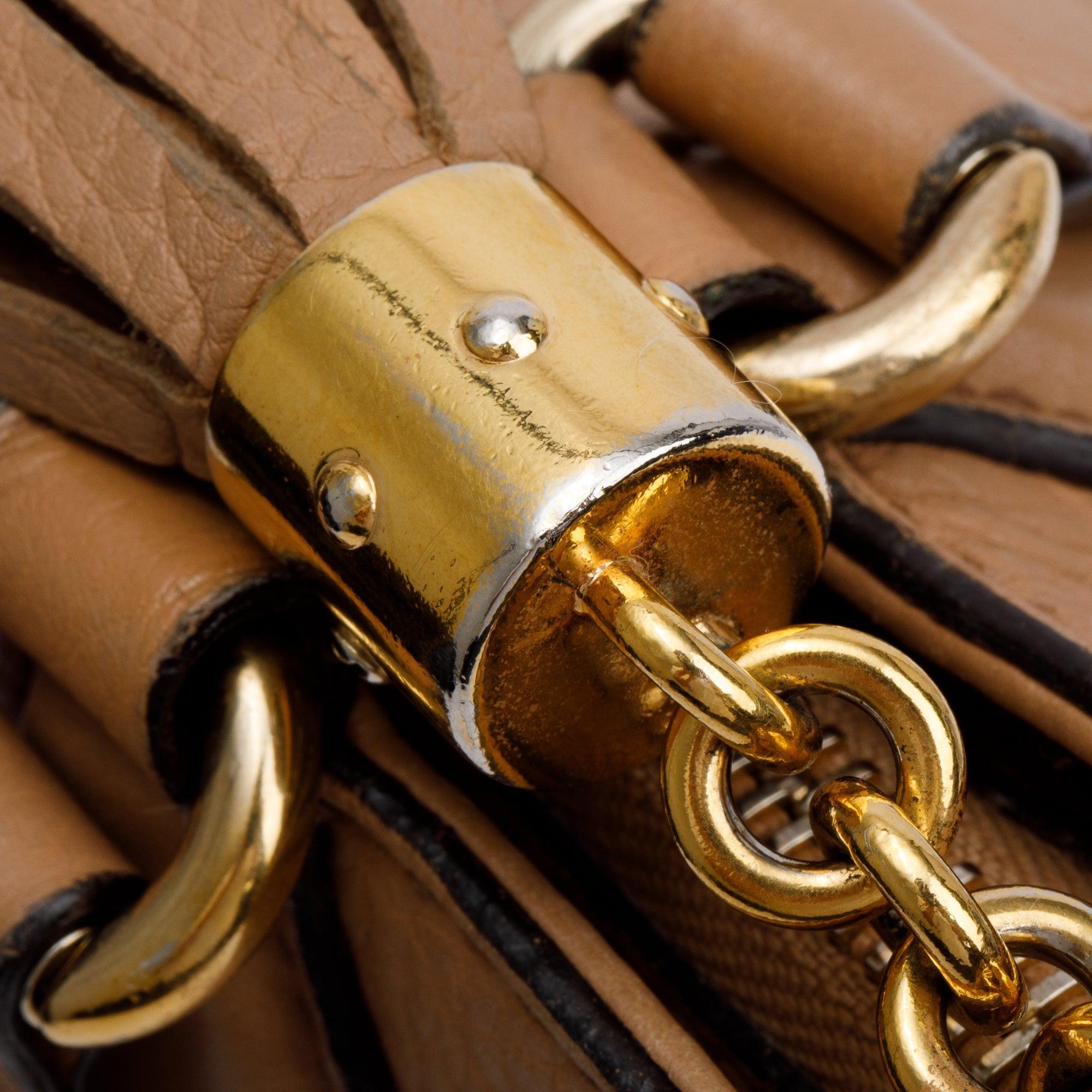 Gucci Beige Calfksin Leather Small Soho Cellarius Tote