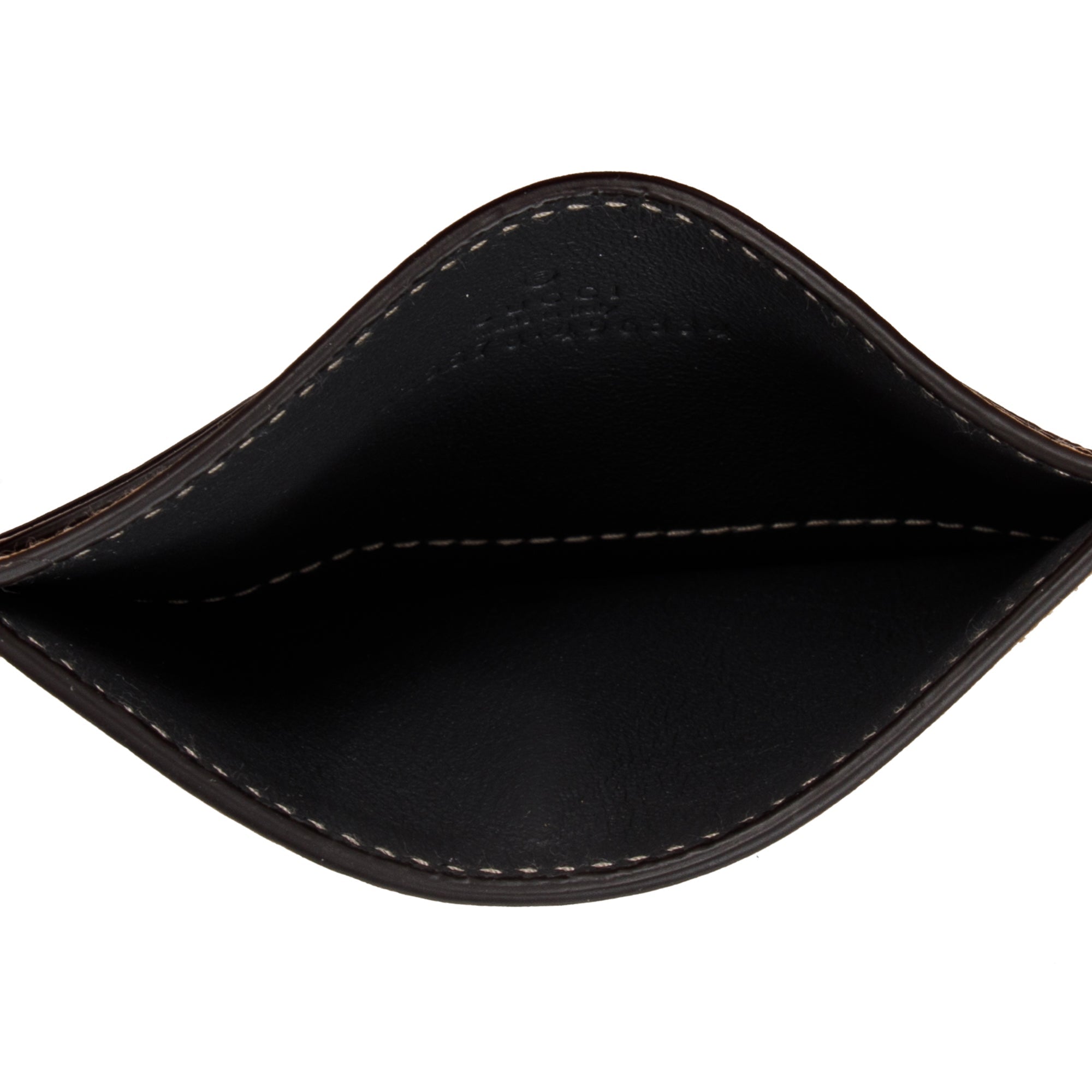 Gucci Beige Calfskin Grey Econyl Off The Grid Card Holder w/ Box