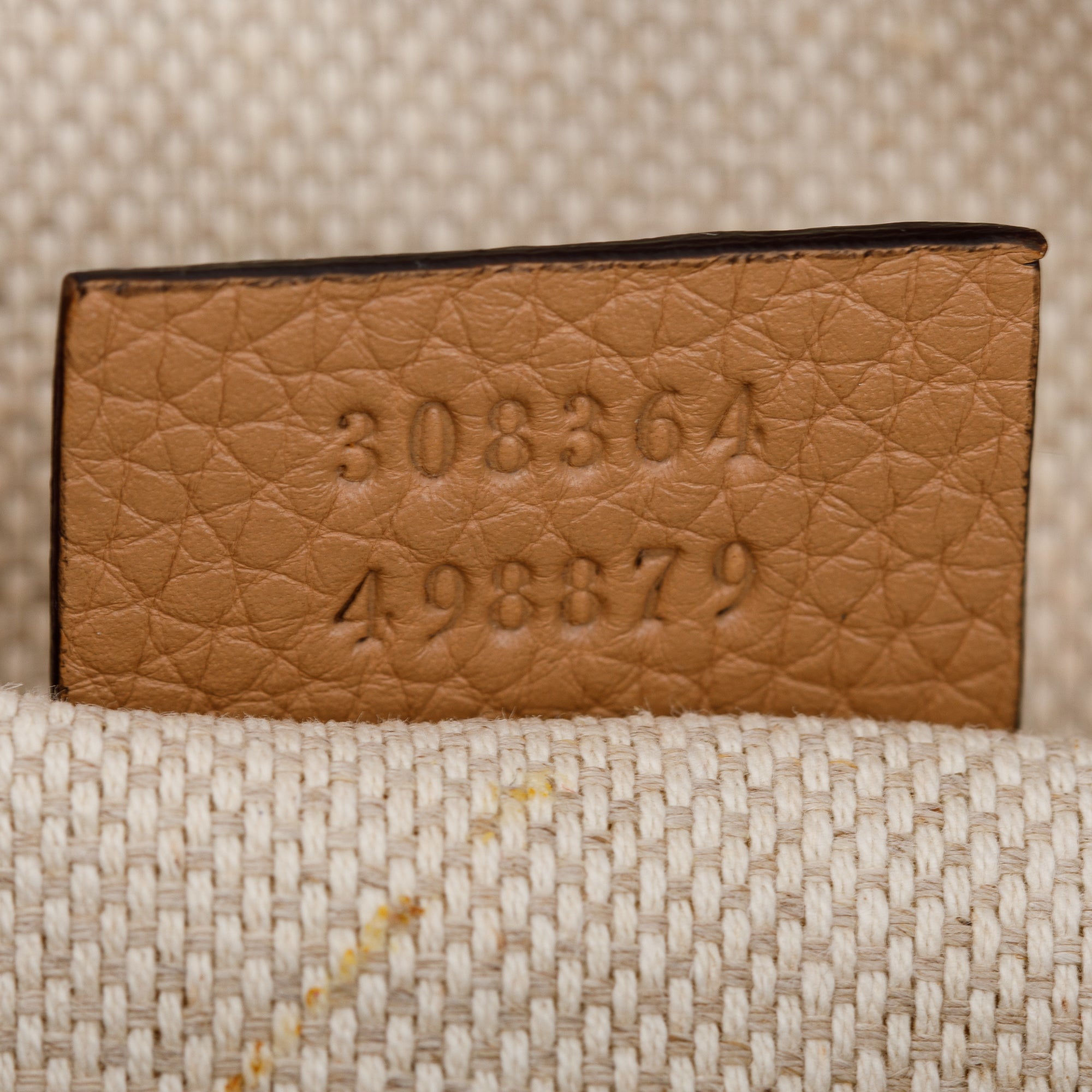 Gucci Beige Calfskin Leather Small Soho Disco Bag