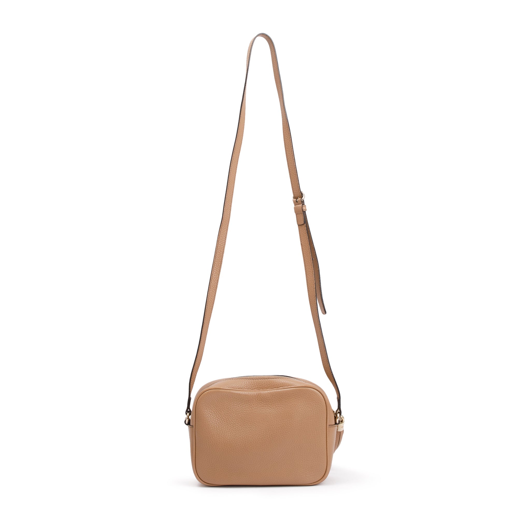 Gucci Beige Calfskin Leather Small Soho Disco Bag