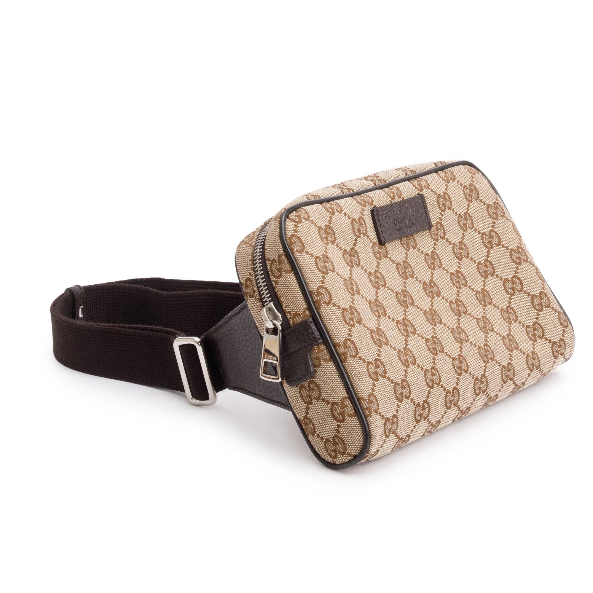 Gucci Beige GG Canvas Belt Bag