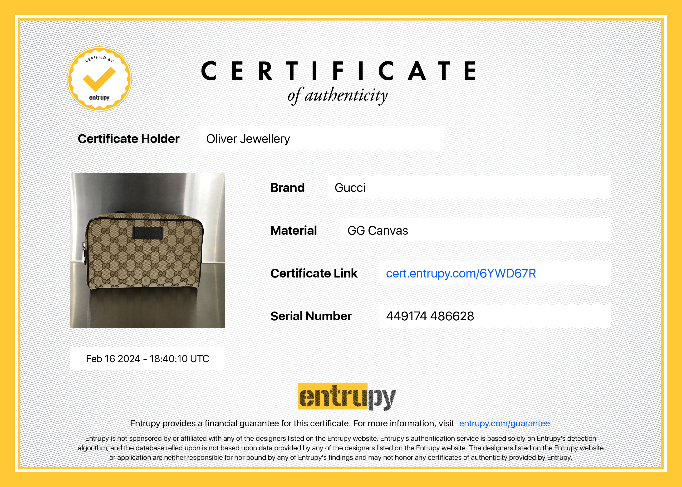 Gucci Beige GG Canvas Belt Bag