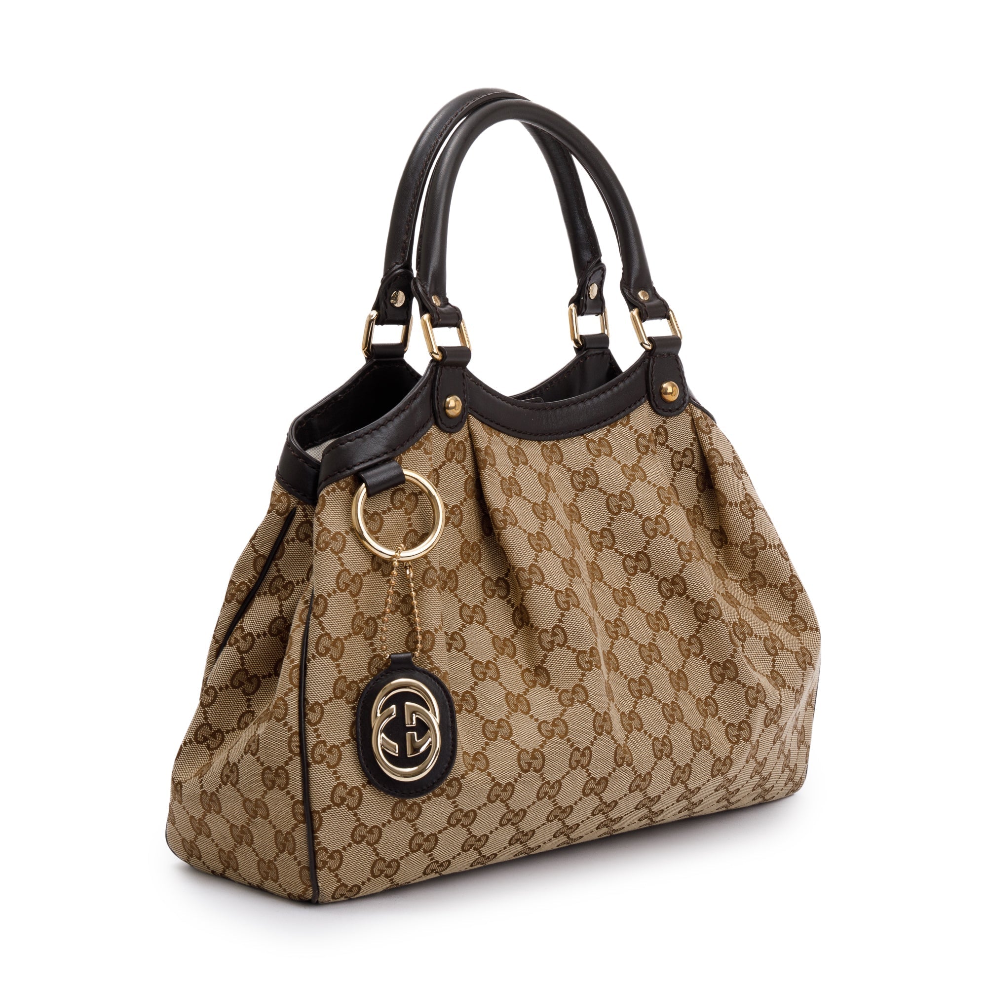 Gucci Beige GG Canvas Medium Sukey Tote