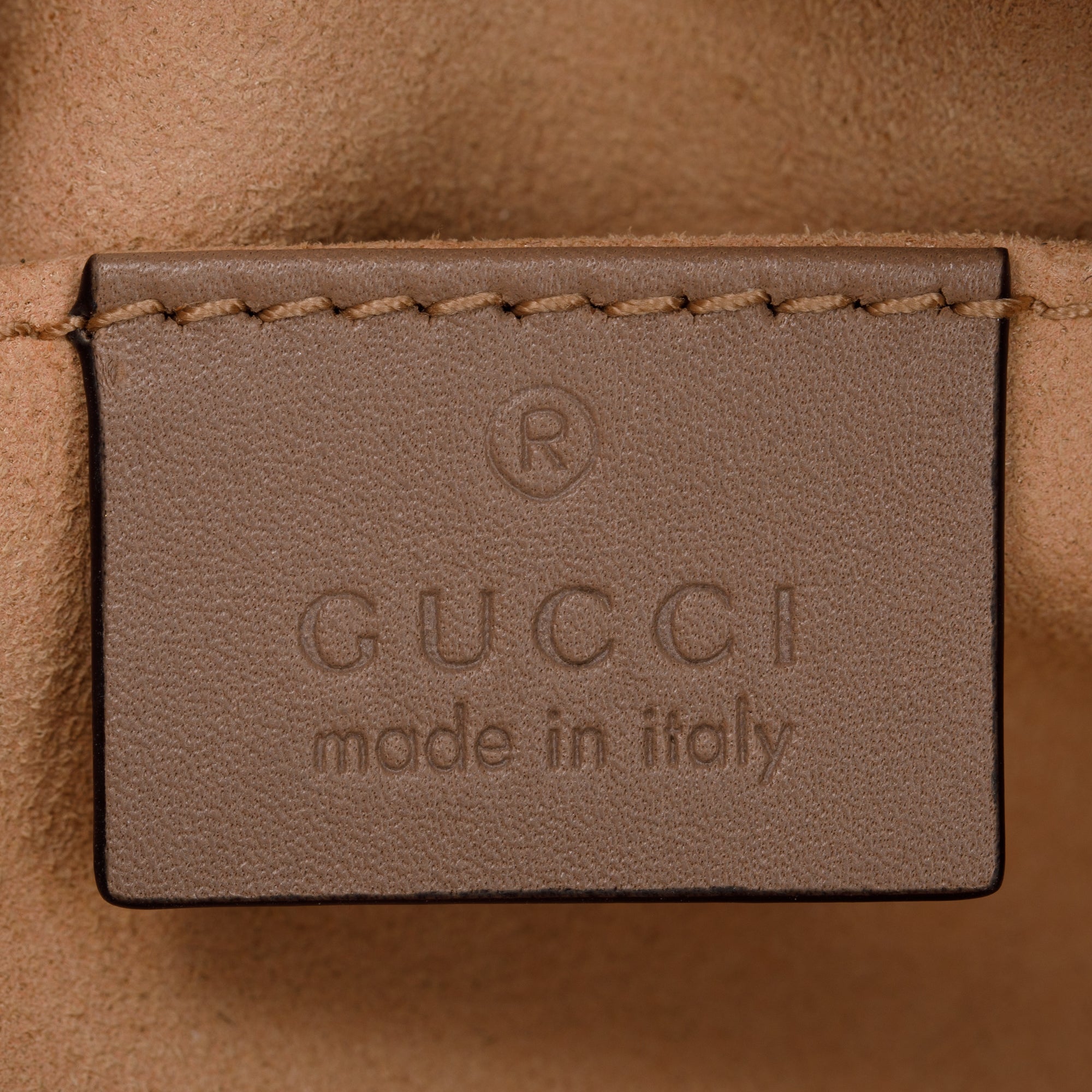 Gucci Beige GG Marmont Matelasse Leather Belt Bag