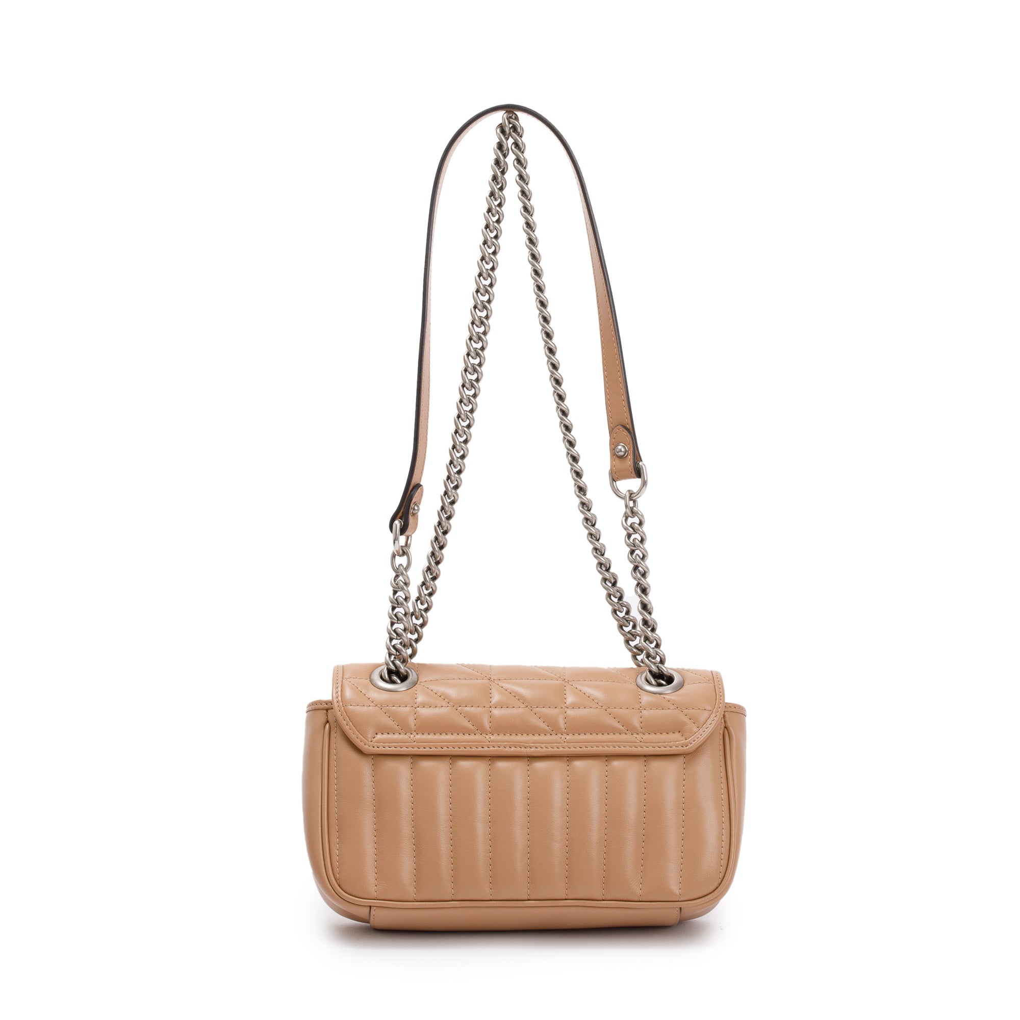 Gucci Beige GG Marmont Matelasse Leather Mini Shoulder Bag