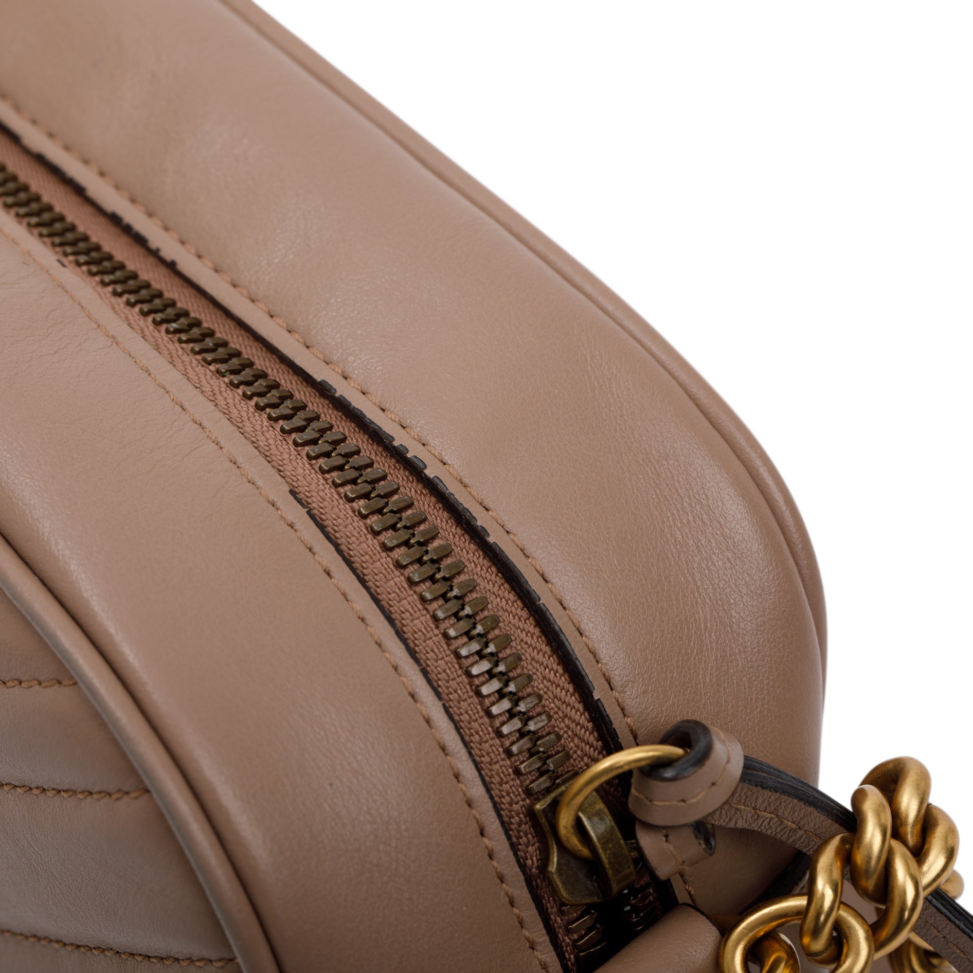 Gucci Beige GG Marmont Matelasse Leather Small Shoulder Bag